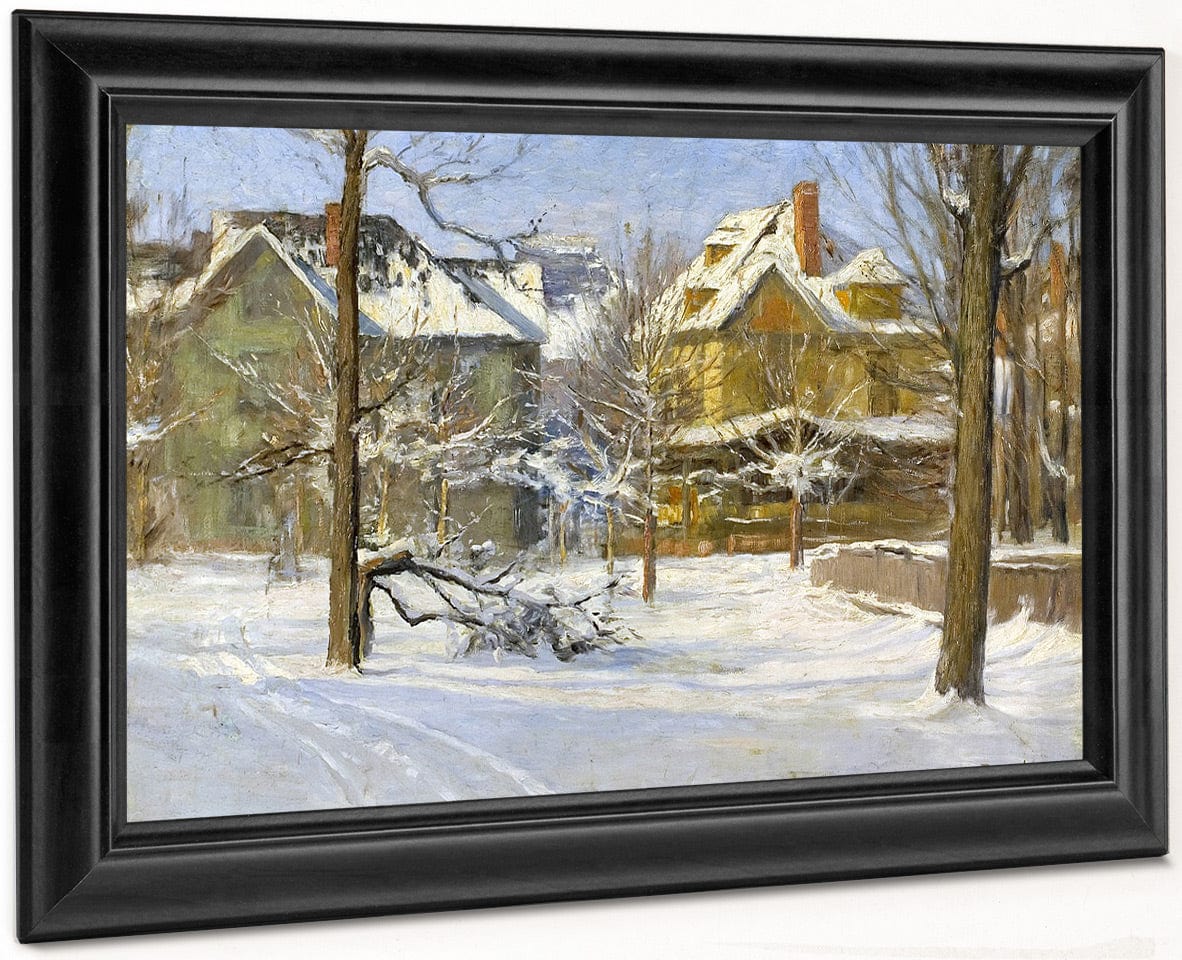 16Th Street, Indianapolis In Snow By Theodore Clement Steele - Image 6