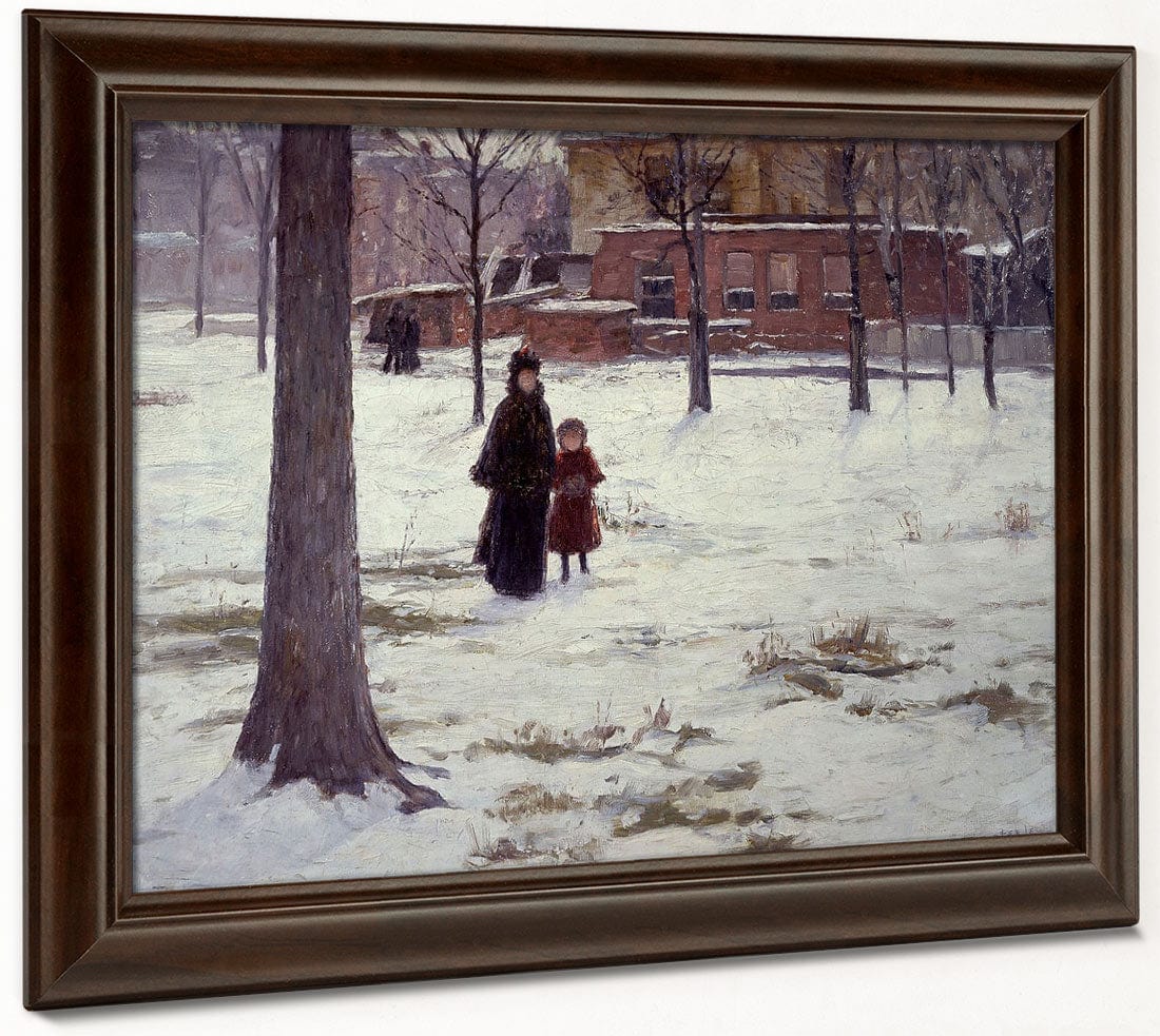 16Th Street, Indianapolis (Winter Morning) By Theodore Clement Steele - Image 4