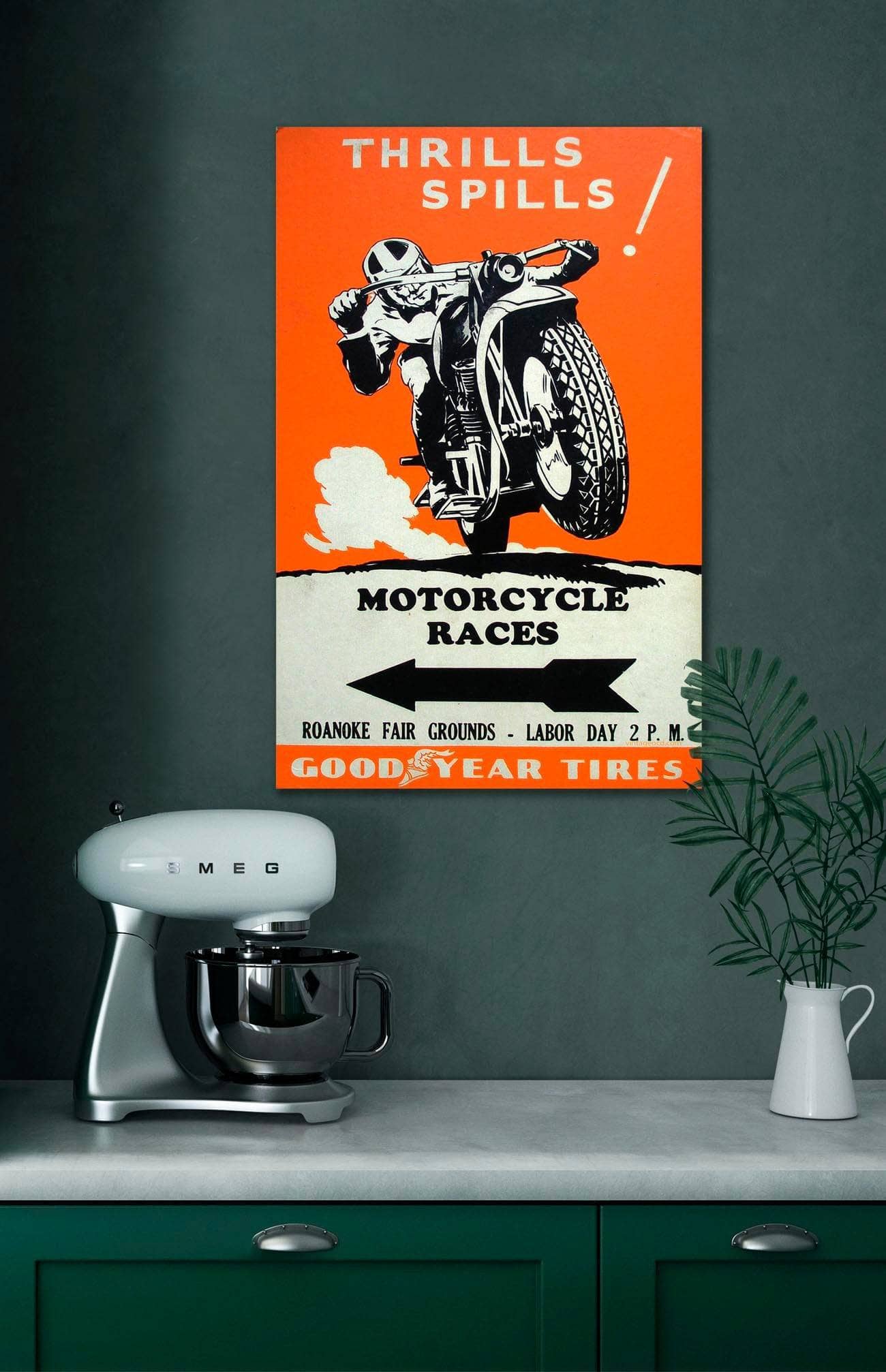 1950s Roanoke Thrills Spills Motorcycle Races - Image 4