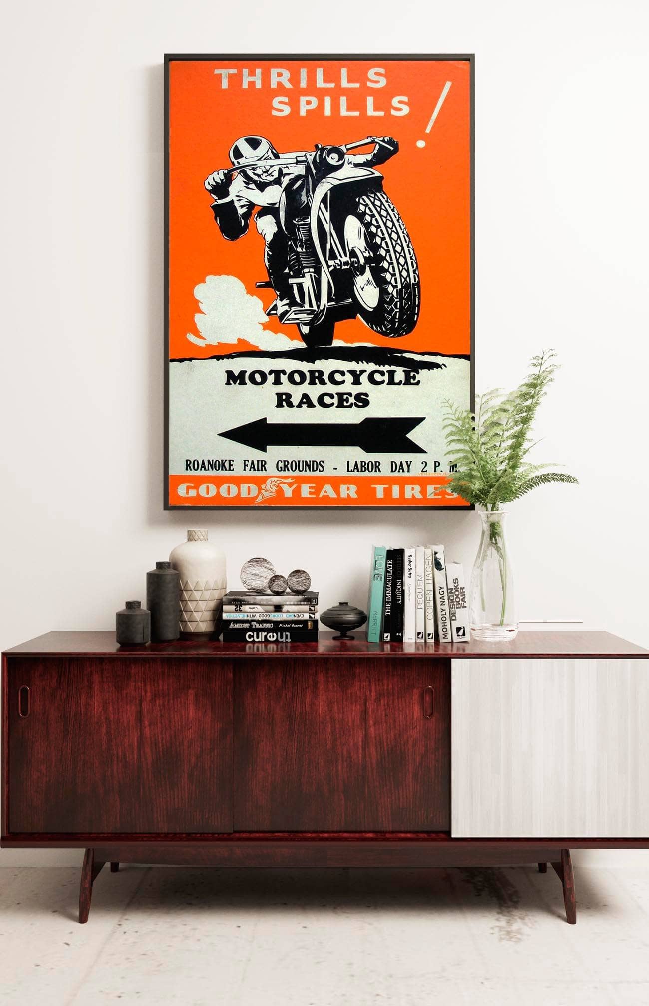 1950s Roanoke Thrills Spills Motorcycle Races - Image 5