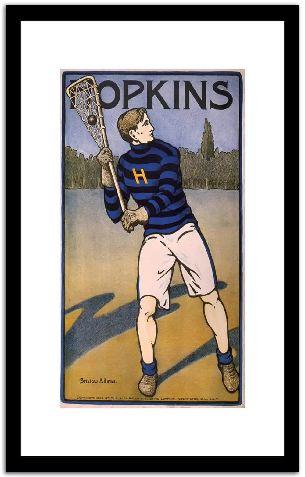 Hopkins Lacrosse Poster Print
