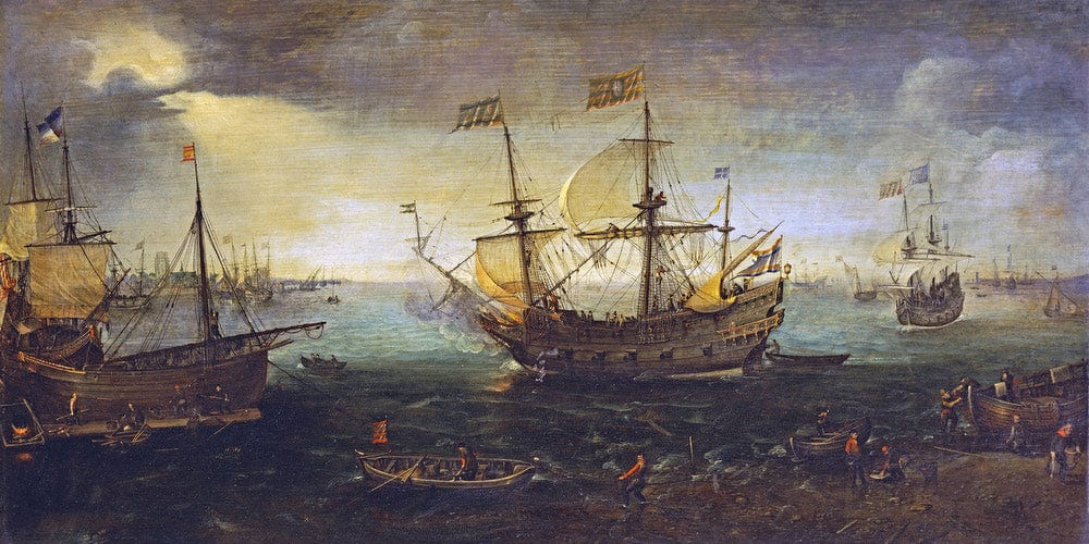 3 Master Firing A Saluted By Cornelis Claesz Van Wieringen - Image 2