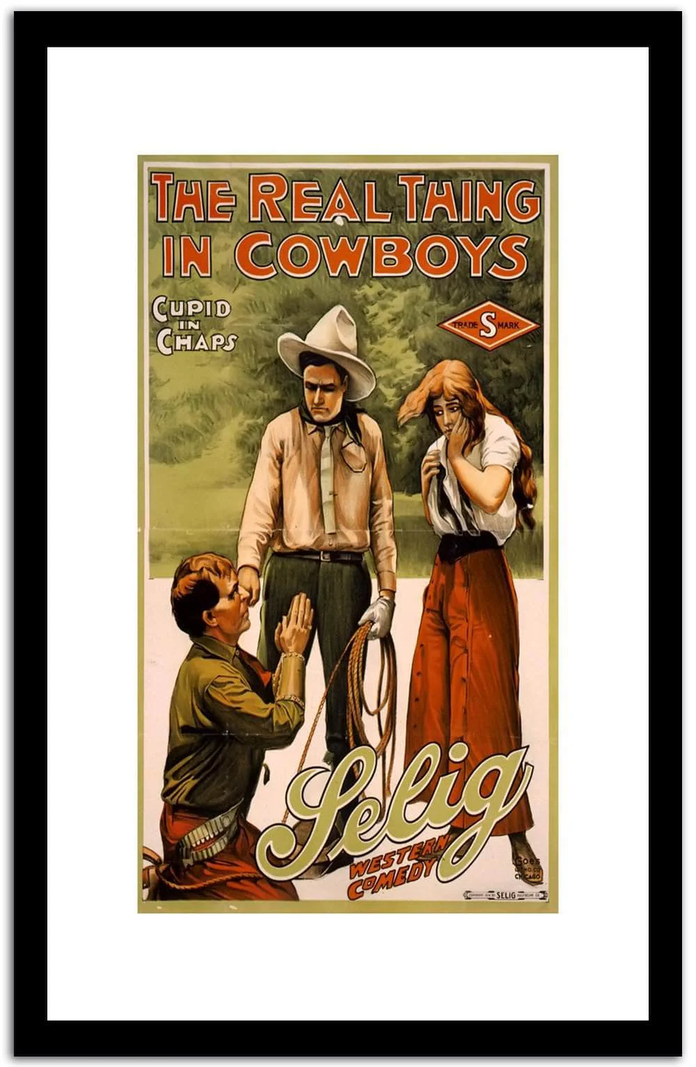 The Real Thing in Cowboys Vintage Movie Poster