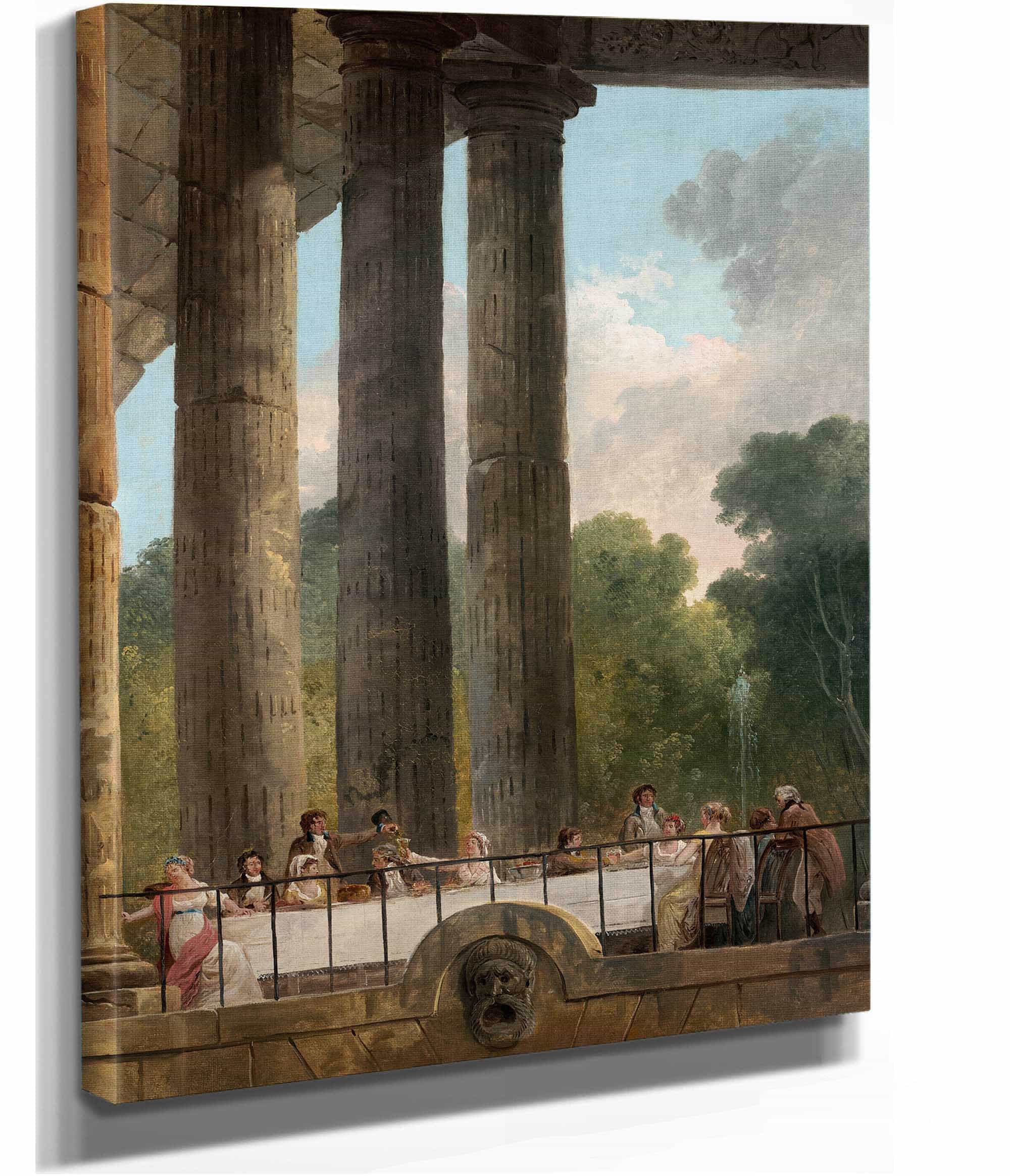 A Banquet In The Ruins Of A Temple by Hubert Robert - Image 2