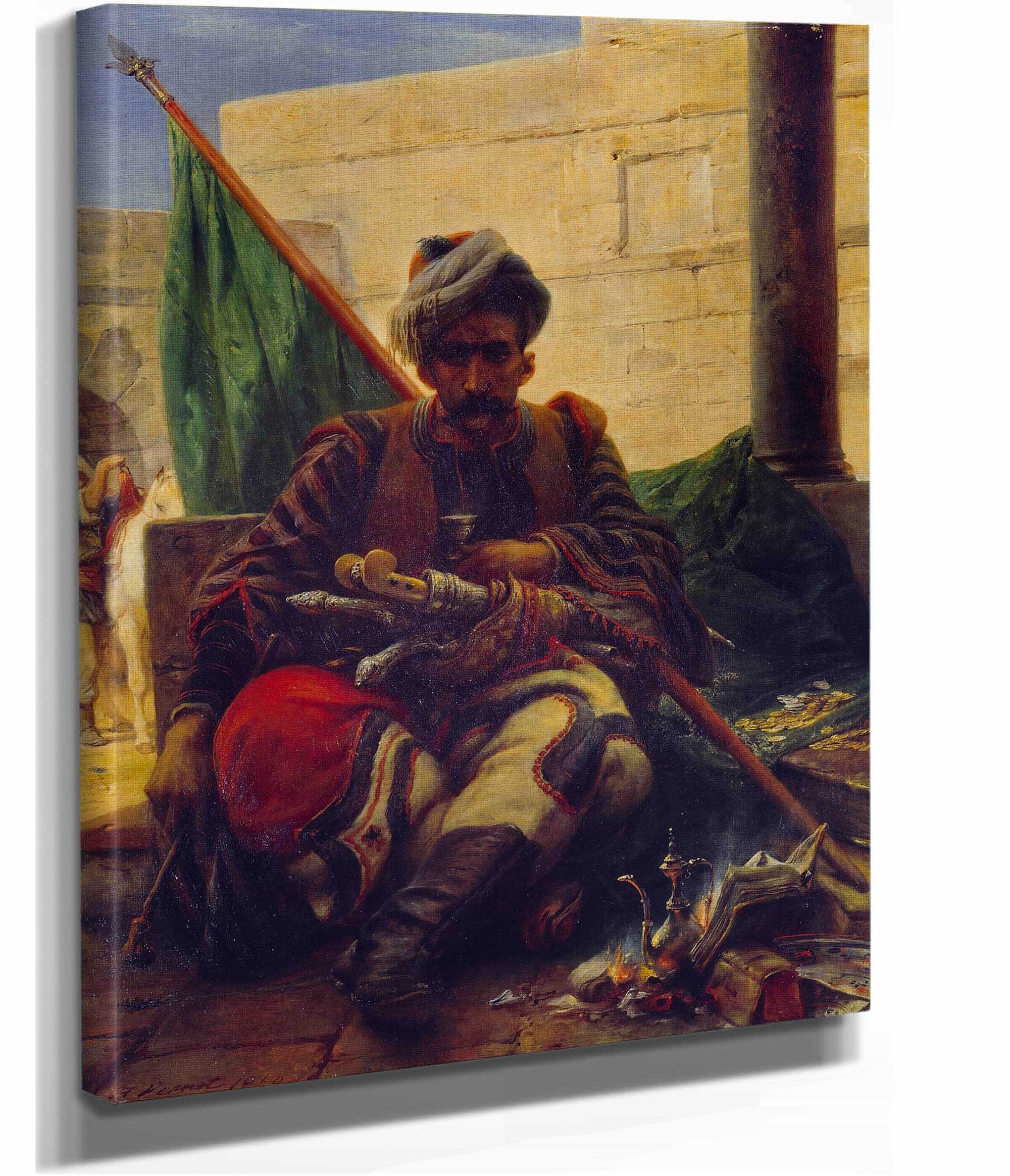 A Bashi Bazouk by Horace Vernet - Image 2