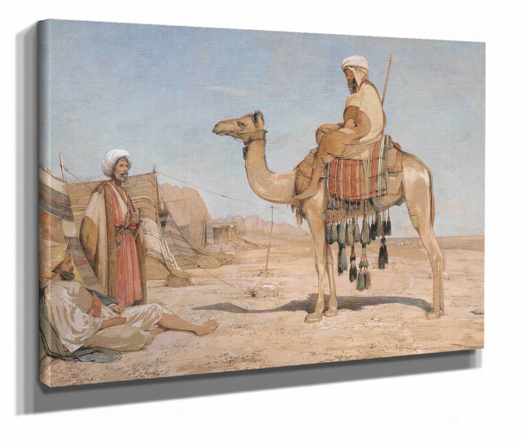 A Bedouin Encampment Or Bedouin Arabs by John Frederick Lewis - Image 2