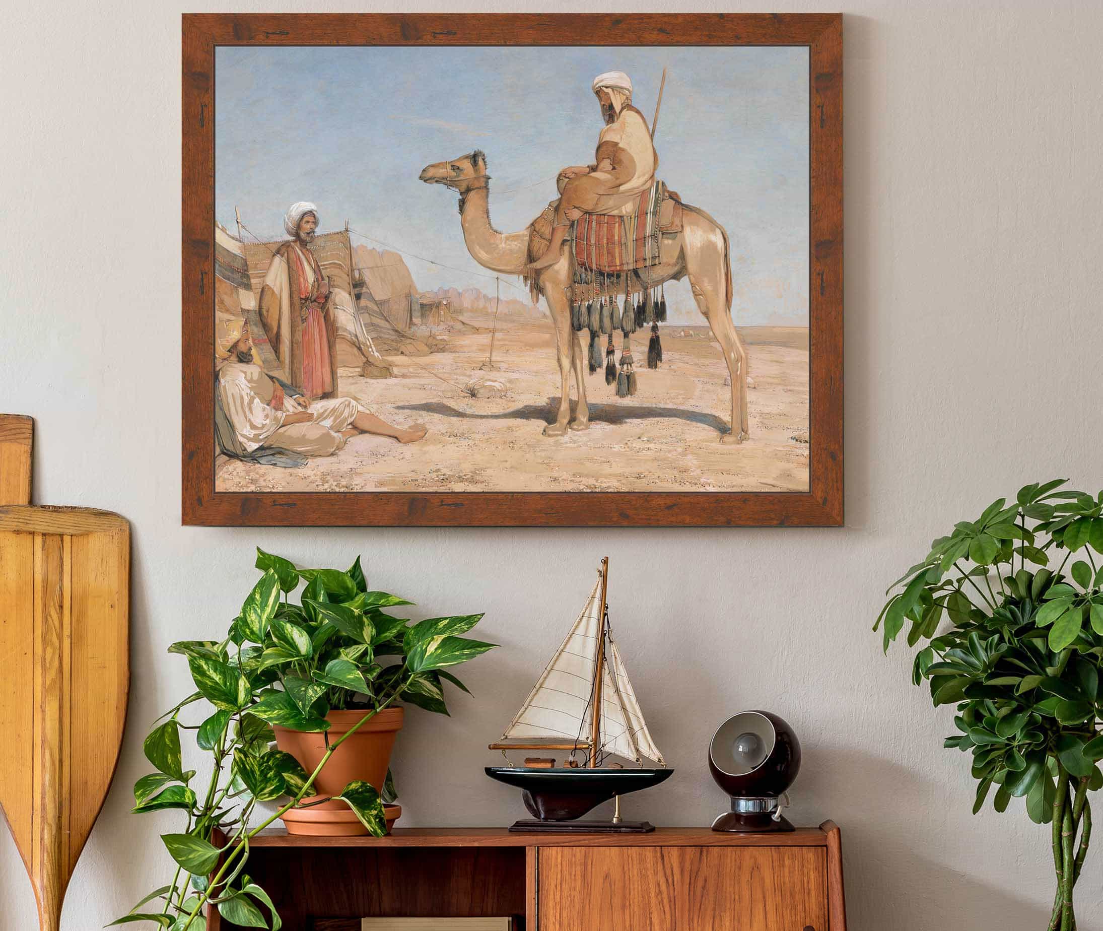 A Bedouin Encampment Or Bedouin Arabs by John Frederick Lewis - Image 3