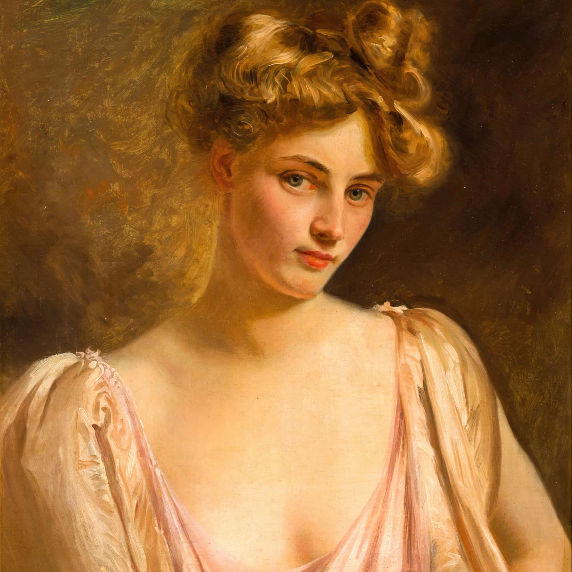 A Blonde Beauty by Gustave Jean Jacquet - Image 4