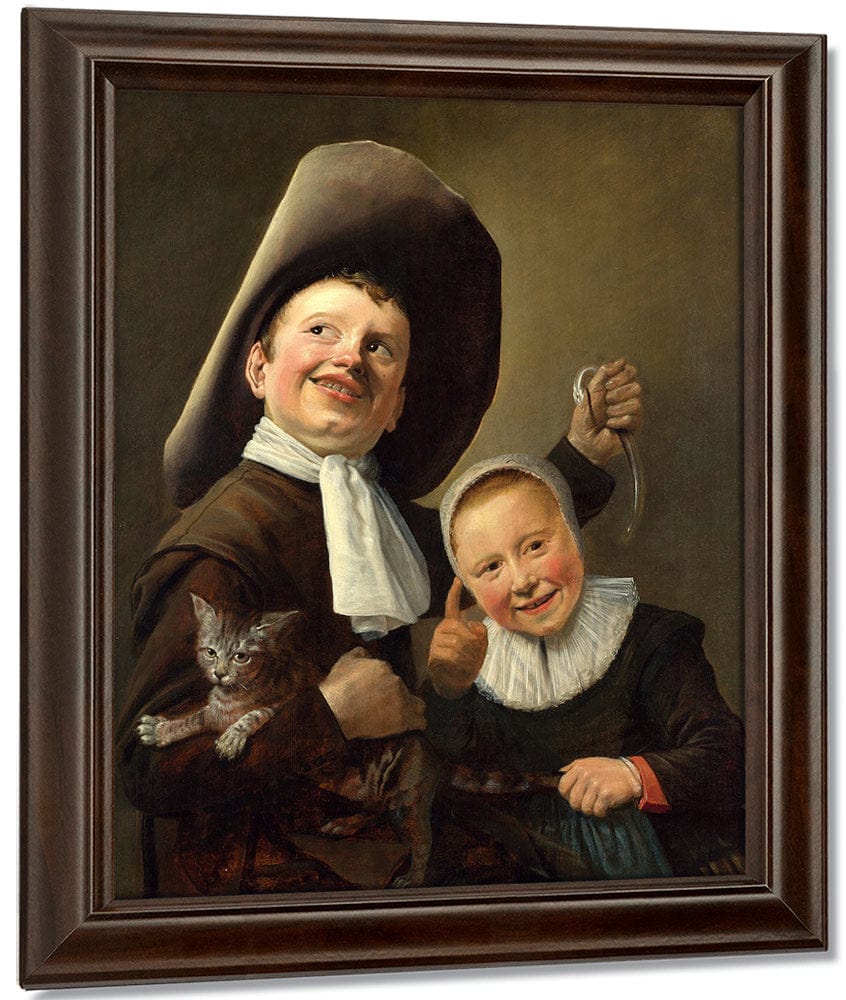 A Boy And A Girl With A Cat And An Eel 1635 By Judith Leyster - Image 5