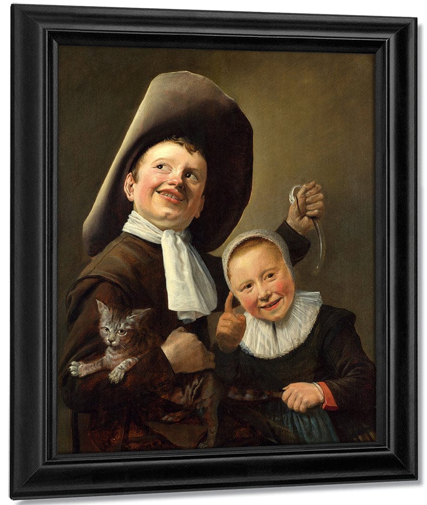 A Boy And A Girl With A Cat And An Eel 1635 By Judith Leyster - Image 7