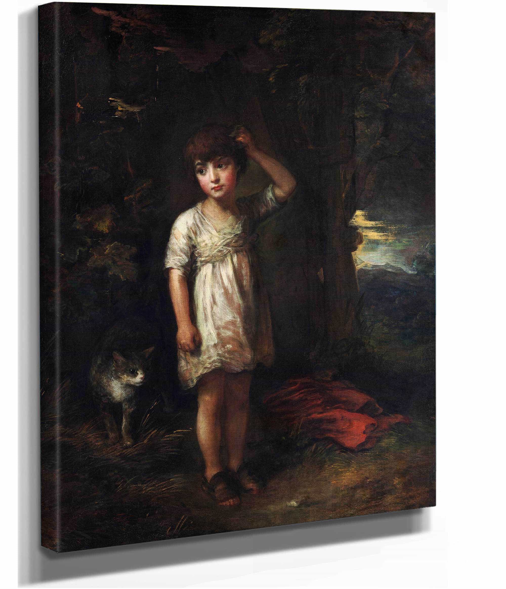 A Boy With A Catmorning by Thomas Gainsborough - Image 2