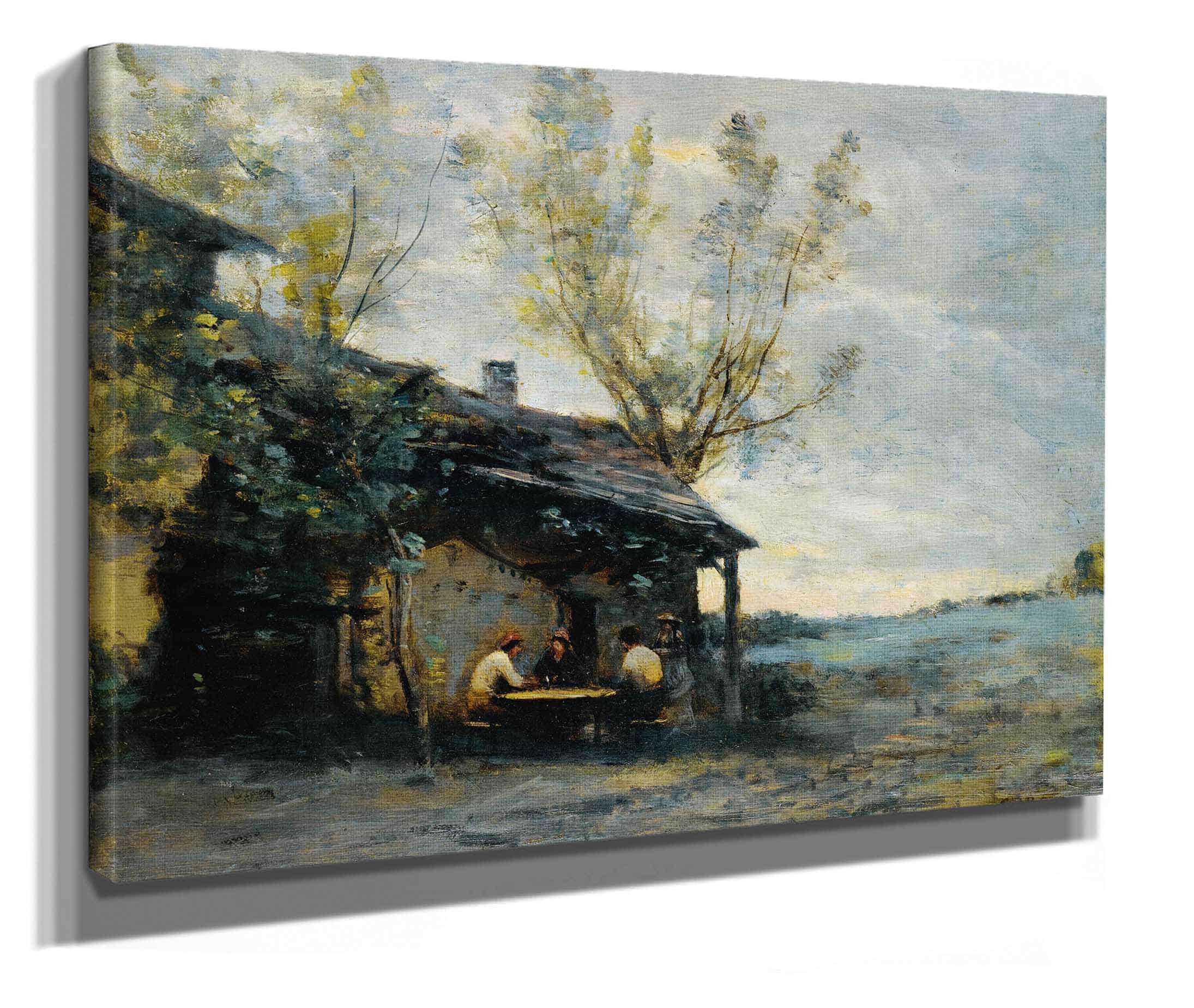 A Cafe In Vaugirard by Jean Baptiste Camille Corot - Image 2