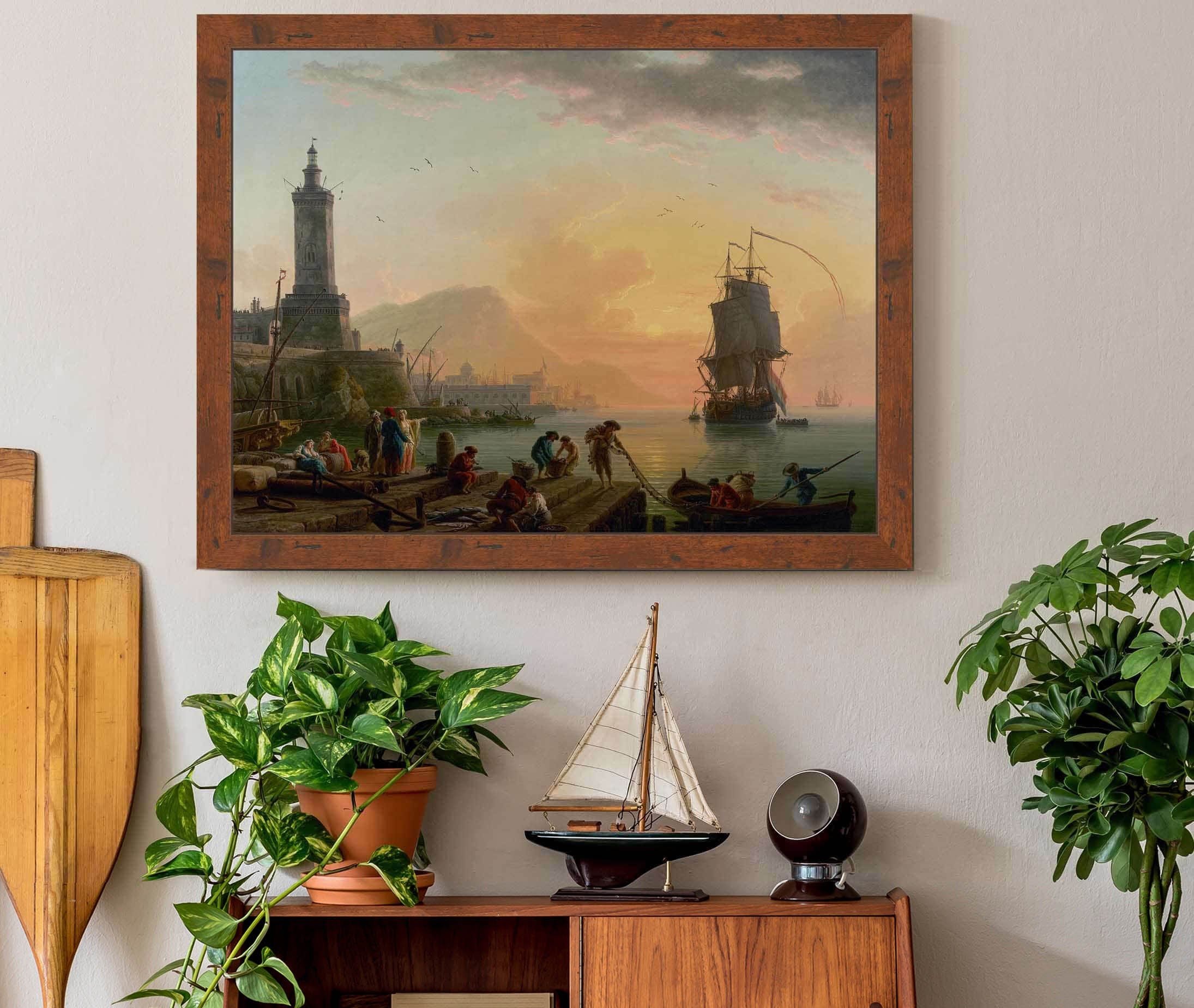 A Calm At A Mediterranean Port by Claude Joseph Vernet - Image 3