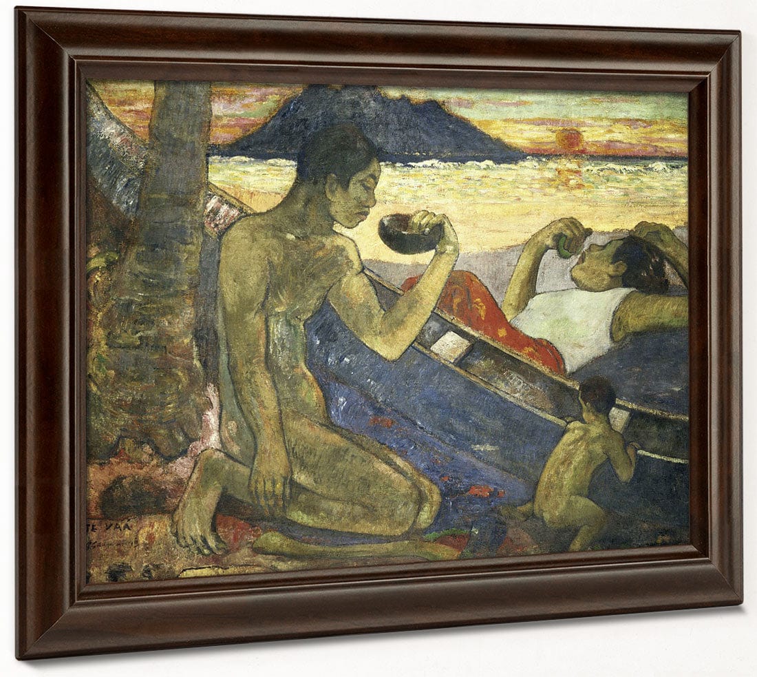 A Canoe (Tahitian Family) By Paul Gauguin - Image 4