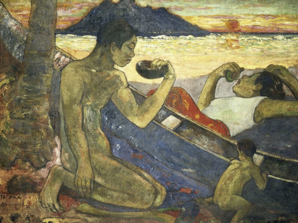 A Canoe (Tahitian Family) By Paul Gauguin - Image 5
