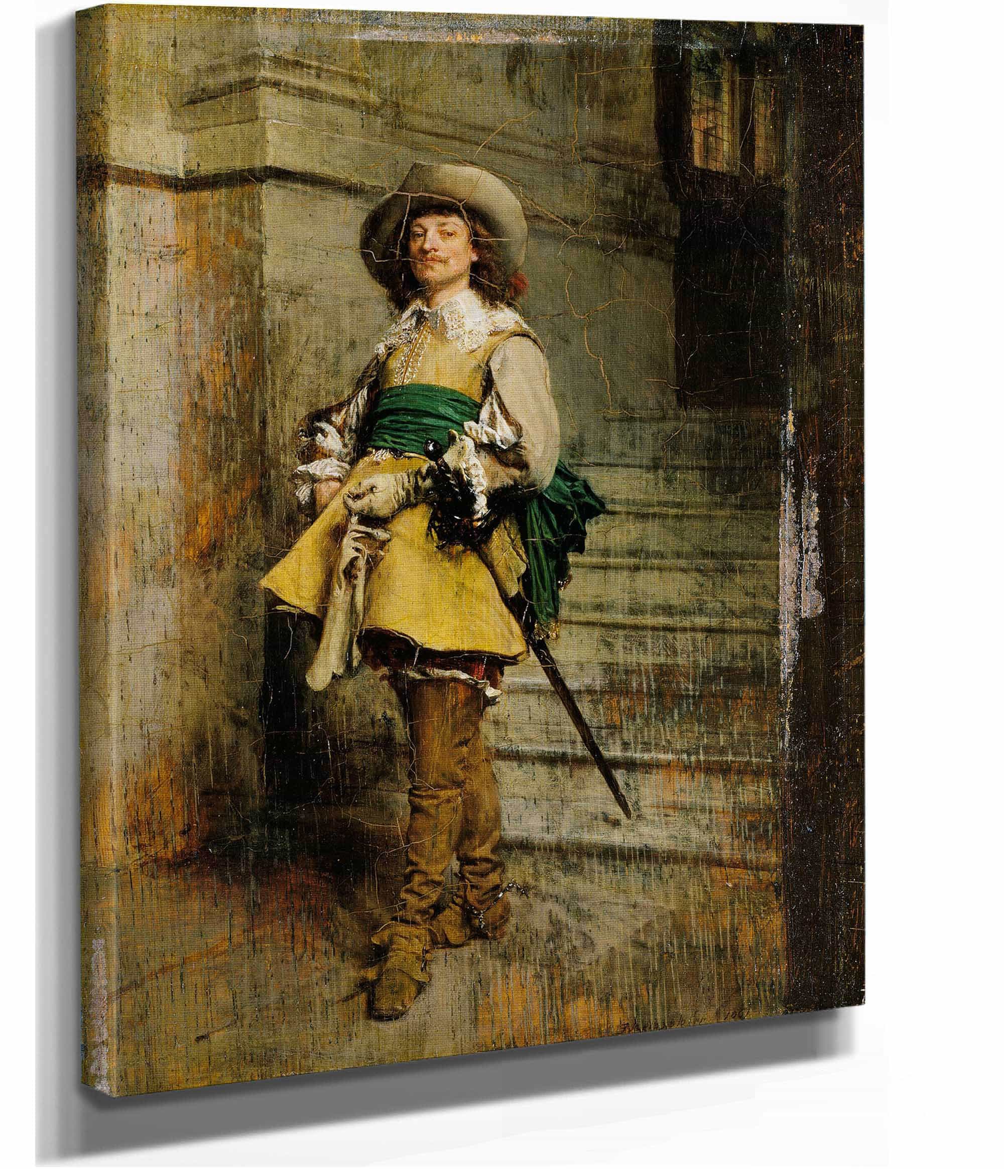 A Cavalier Time Of Louis Xiii by Ernest Meissonier - Image 2