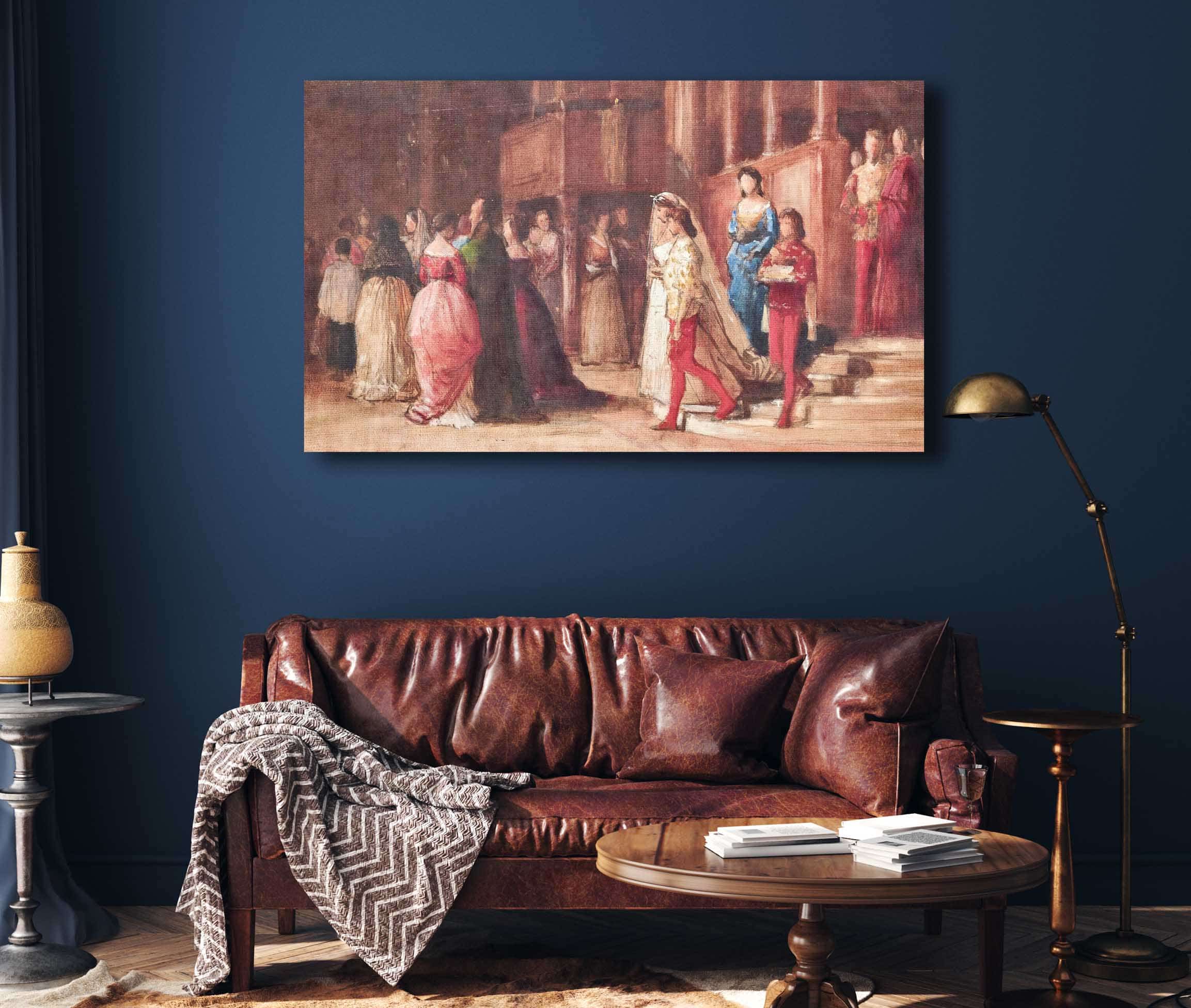 A Celebration In The Palazzo by Eugen Von Blaas - Image 4