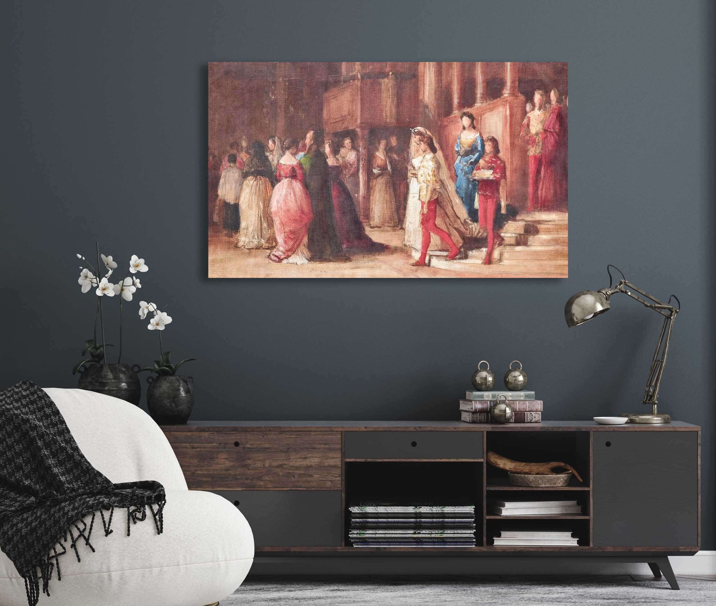 A Celebration In The Palazzo by Eugen Von Blaas - Image 5