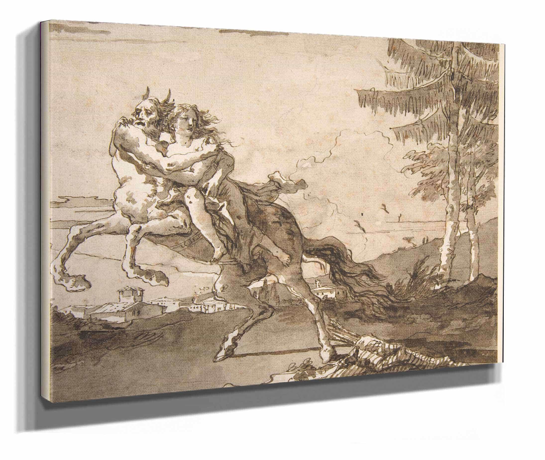 A Centaur Abducting A Nymph by Giovanni Domenico Tiepolo