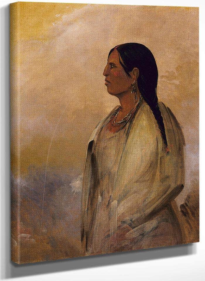 A Choctaw Woman By George Catlin