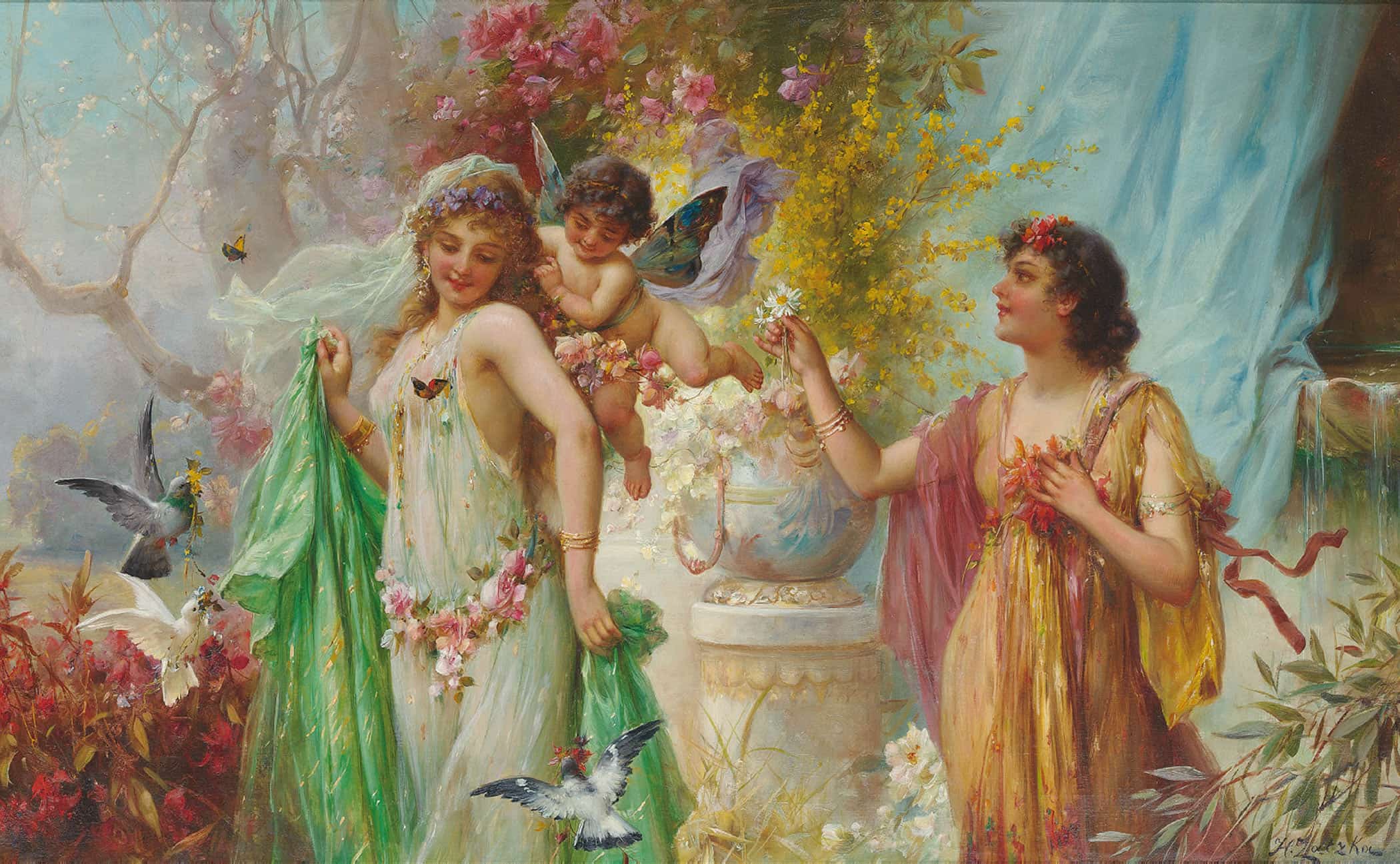 A Classical Idyll by Hans Zatzka - Image 2