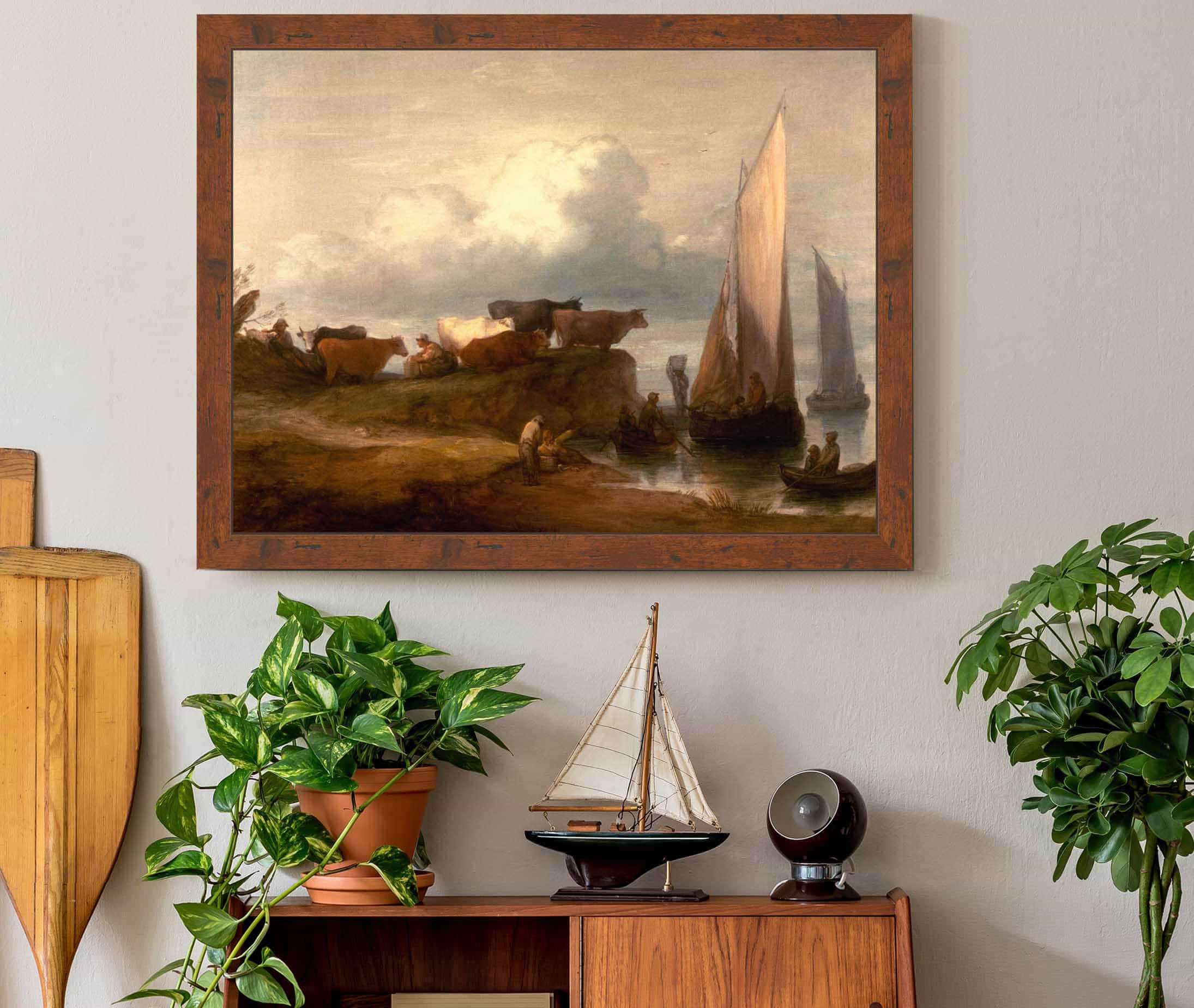 A Coastal Landscape by Thomas Gainsborough - Image 3