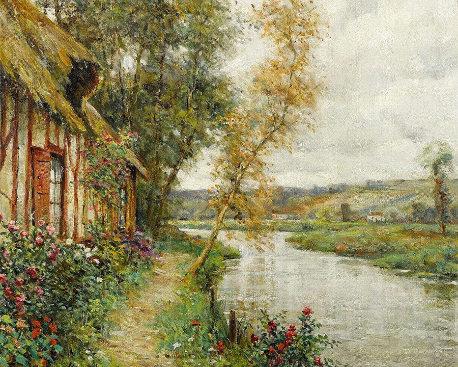 A Cottage By A River, Normandy By Louis Aston Knight - Image 5