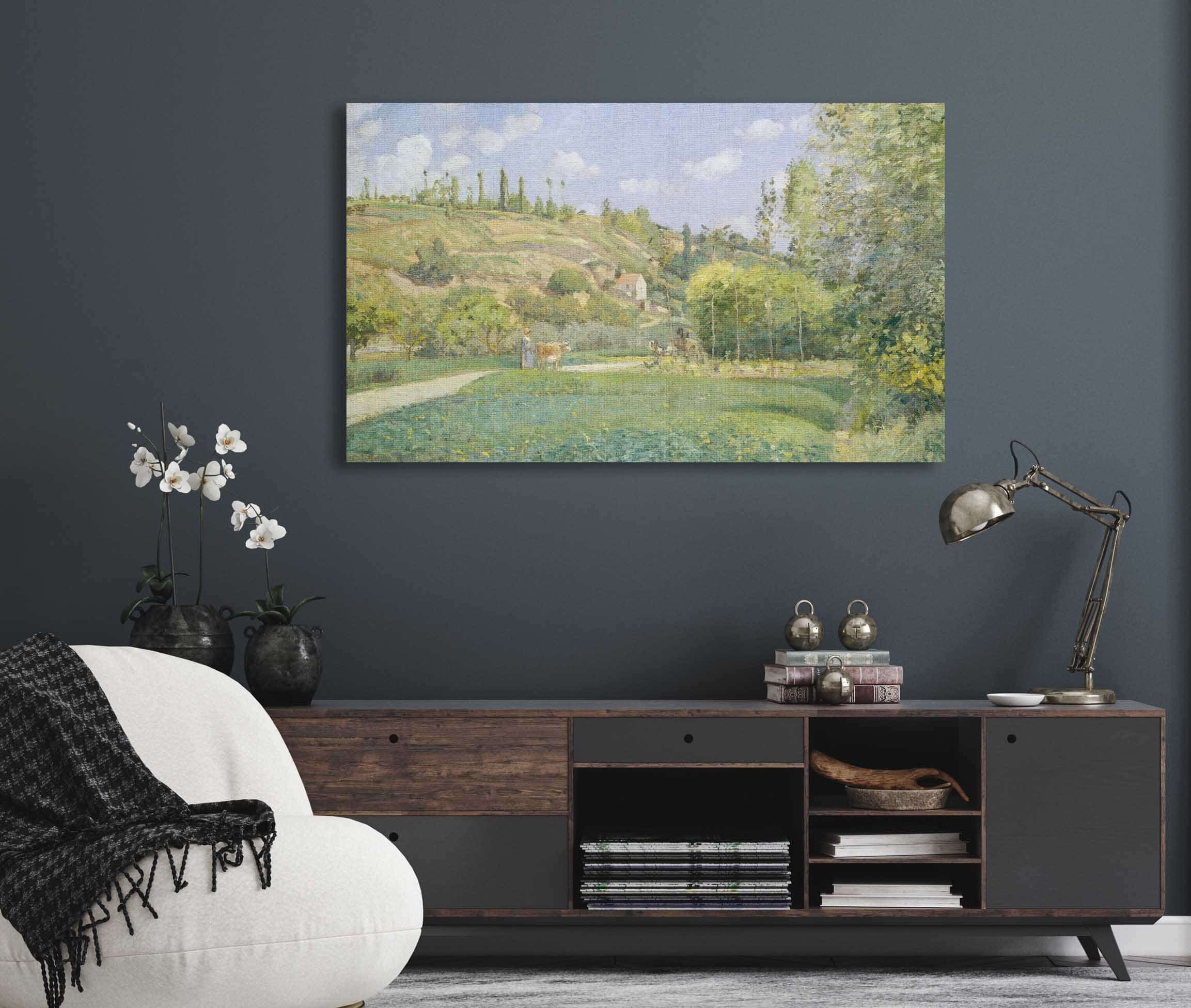 A Cowherd At Valhermeil Auvers Sur Oise by Camille Pissarro - Image 5