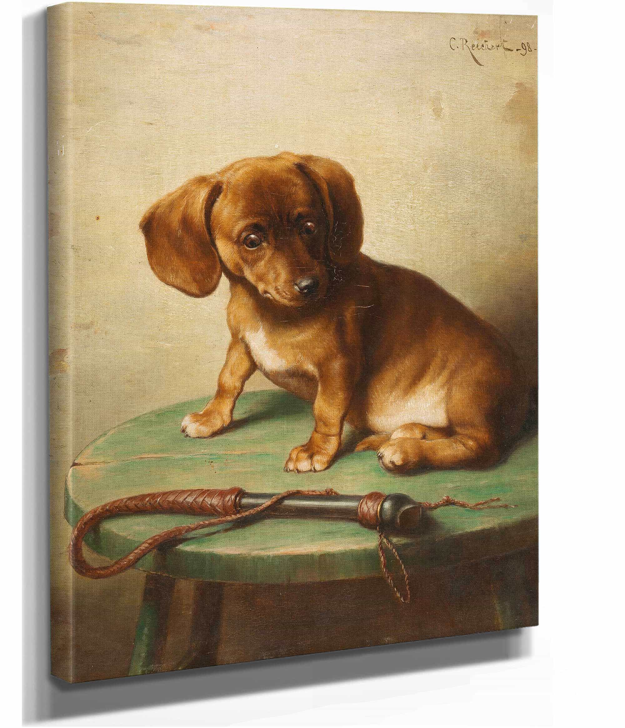 A Dachshund Puppy by Carl Reichert - Image 2