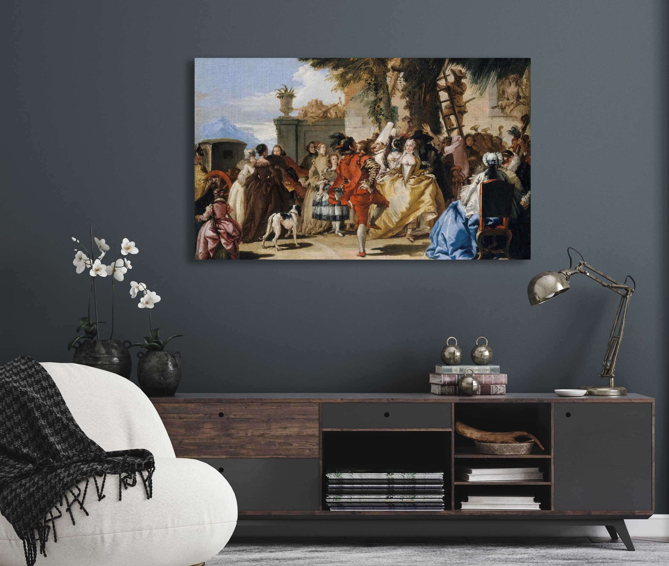 A Dance In The Country by Giovanni Domenico Tiepolo - Image 5