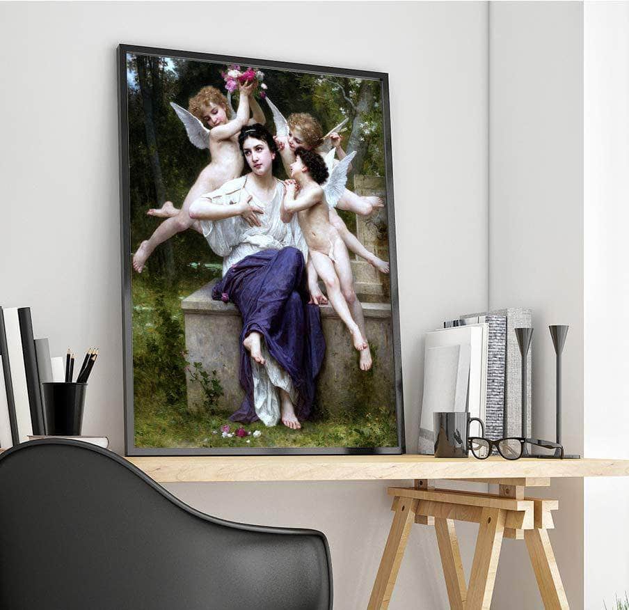 A Dream Of Spring Painting William-Adolphe Bouguereau Canvas Art - Image 4