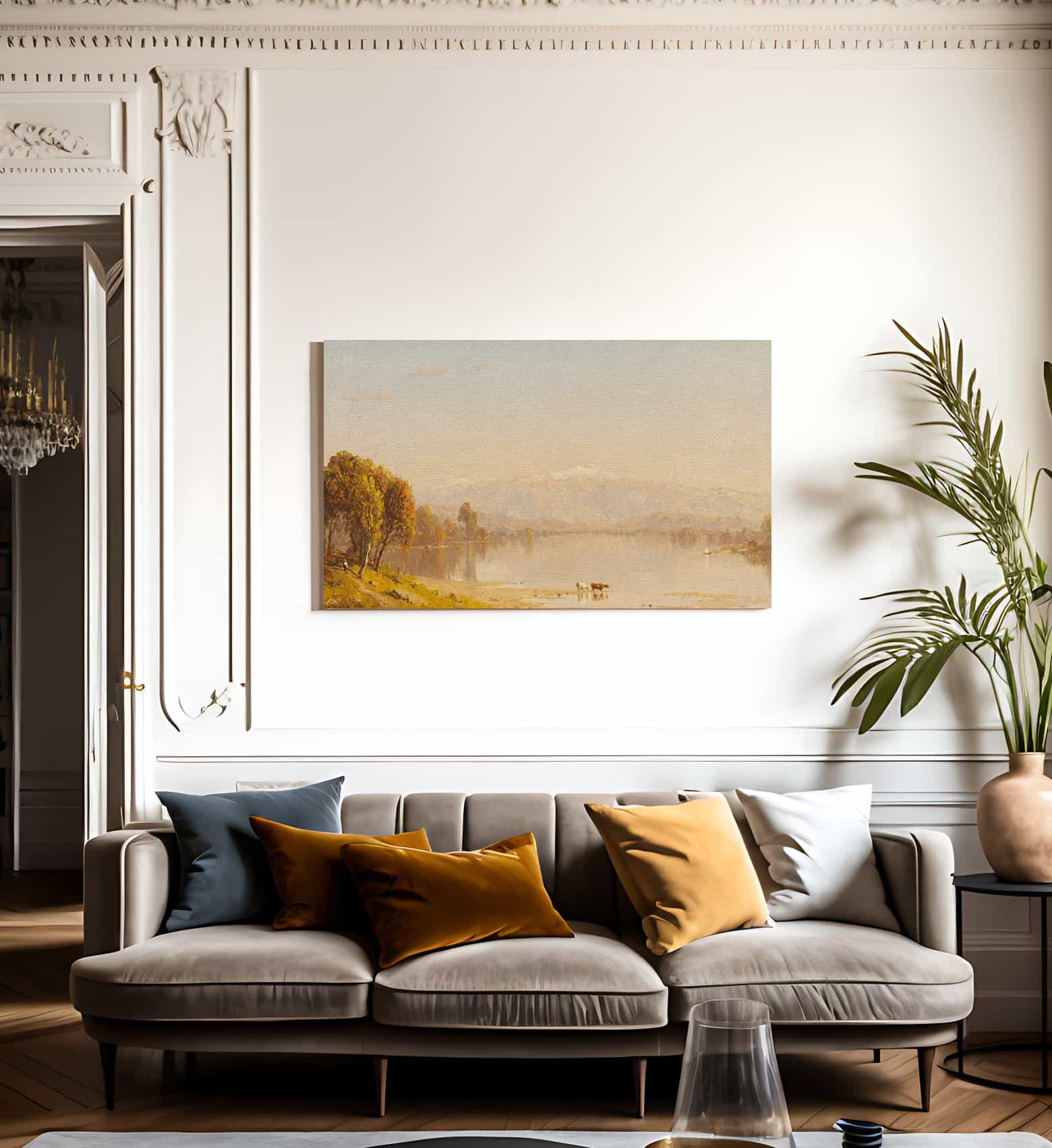 A Dreamy Day In New England By Sanford Robinson Gifford - Image 3