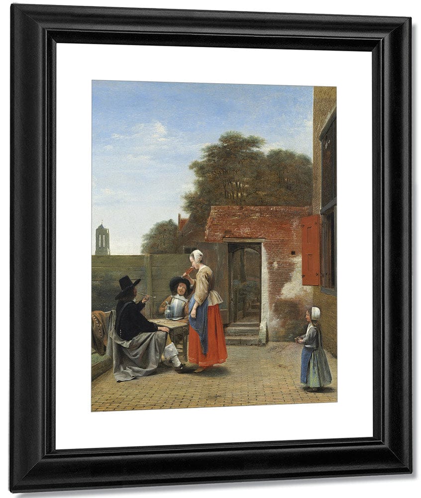 A Dutch Courtyard By Pieter De Hooch - Image 3