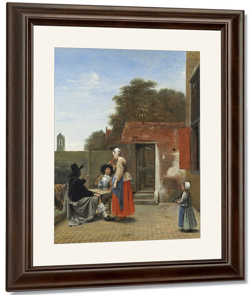 A Dutch Courtyard By Pieter De Hooch - Image 4