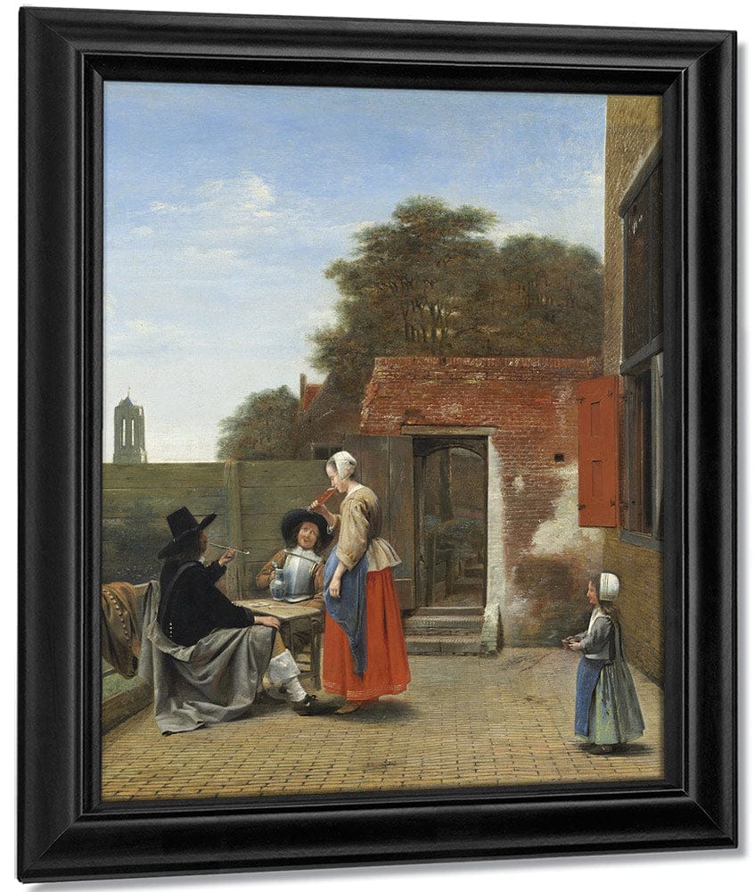 A Dutch Courtyard By Pieter De Hooch - Image 7
