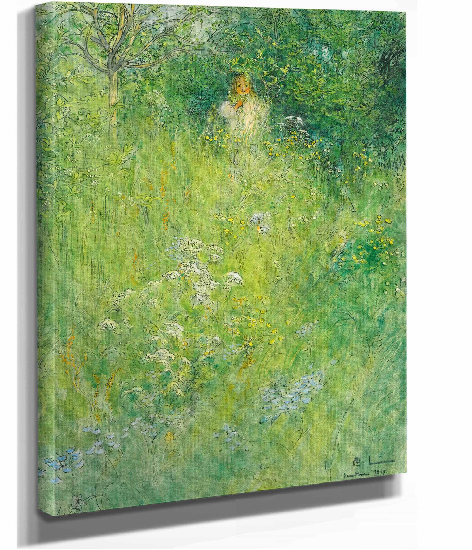 A Fairy Kersti In The Meadow by Carl Larsson - Image 2