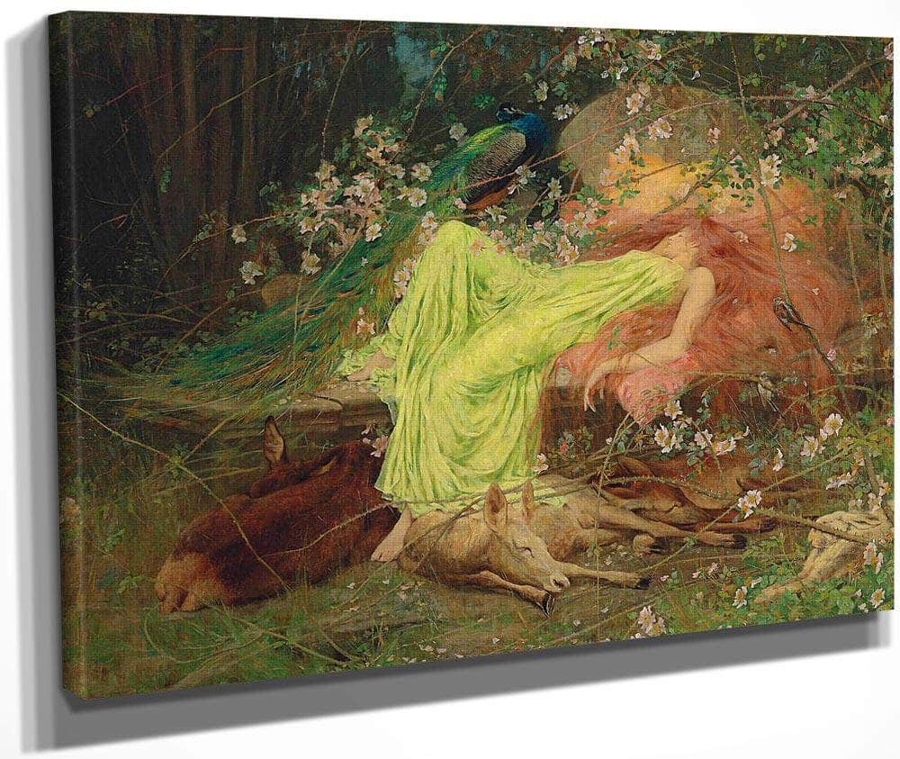 A Fairy Tale All Seemed To Sleep The Timid Hare On Form By Arthur Wardle