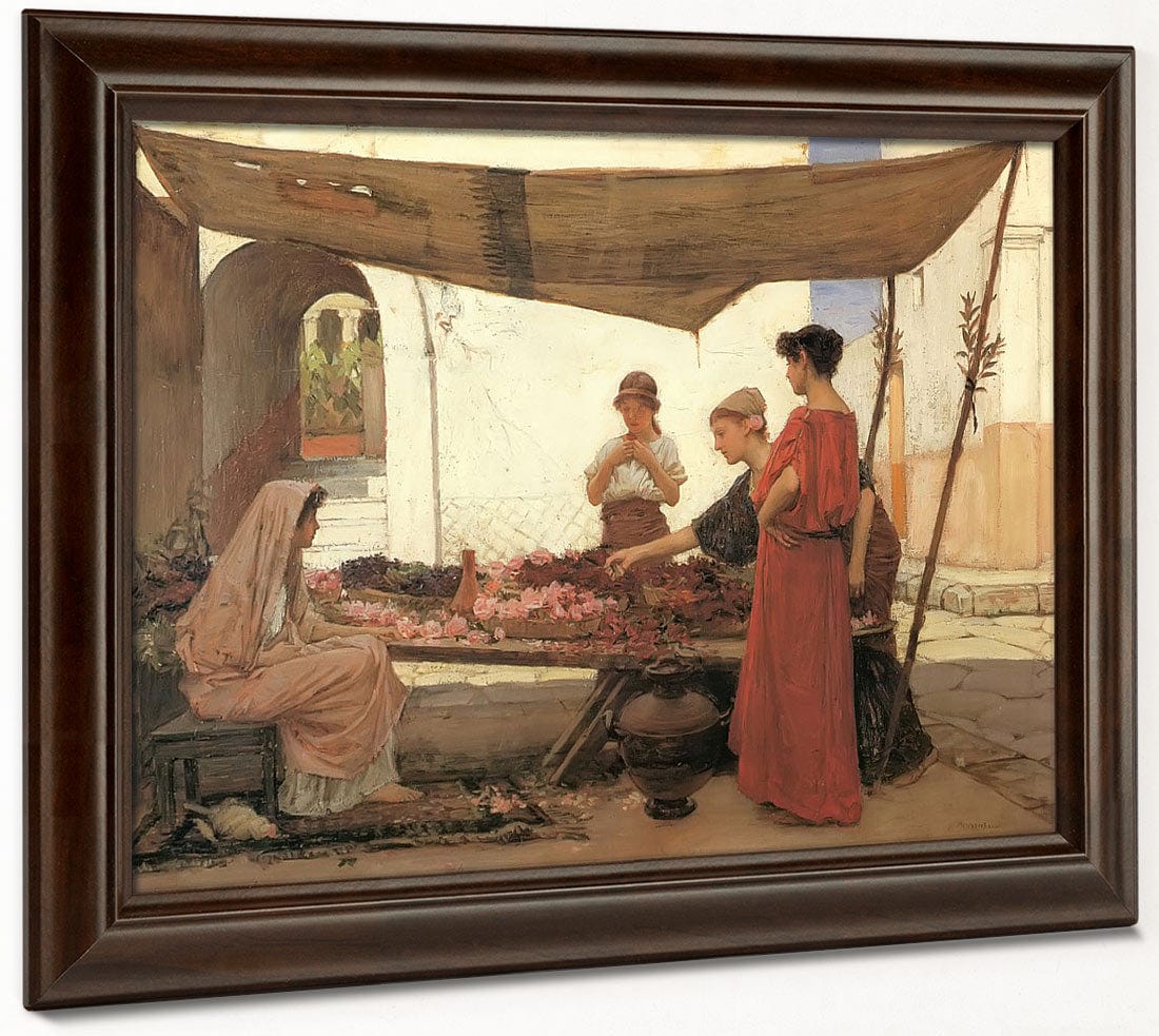 A Flower Stall By John Waterhouse - Image 6