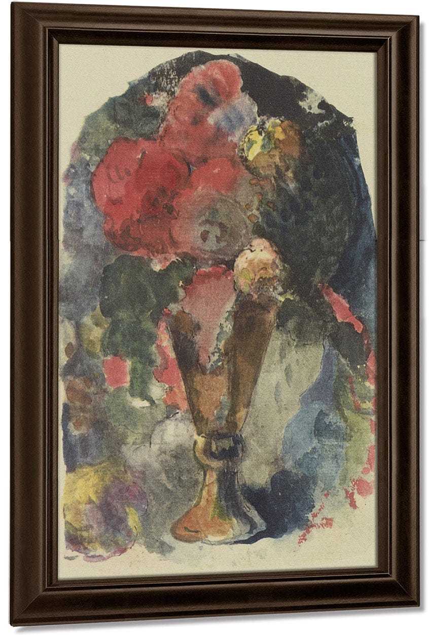 A Flower Still Life After Delacroix By Eugene Henri Paul Gauguin - Image 5