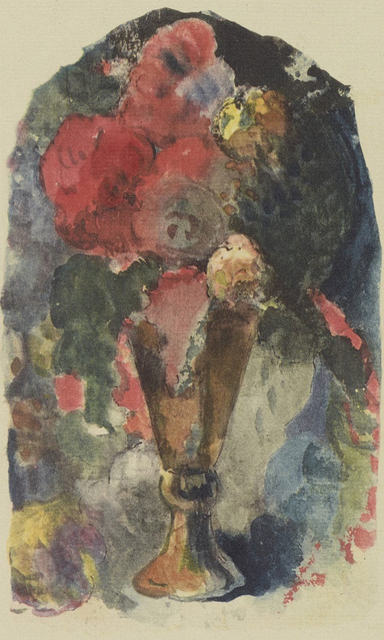 A Flower Still Life After Delacroix By Eugene Henri Paul Gauguin - Image 6