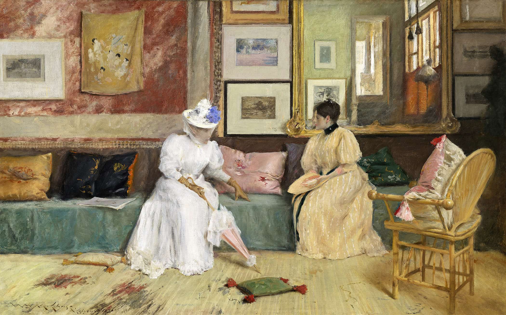 A Friendly Call by William Merritt Chase - Image 2