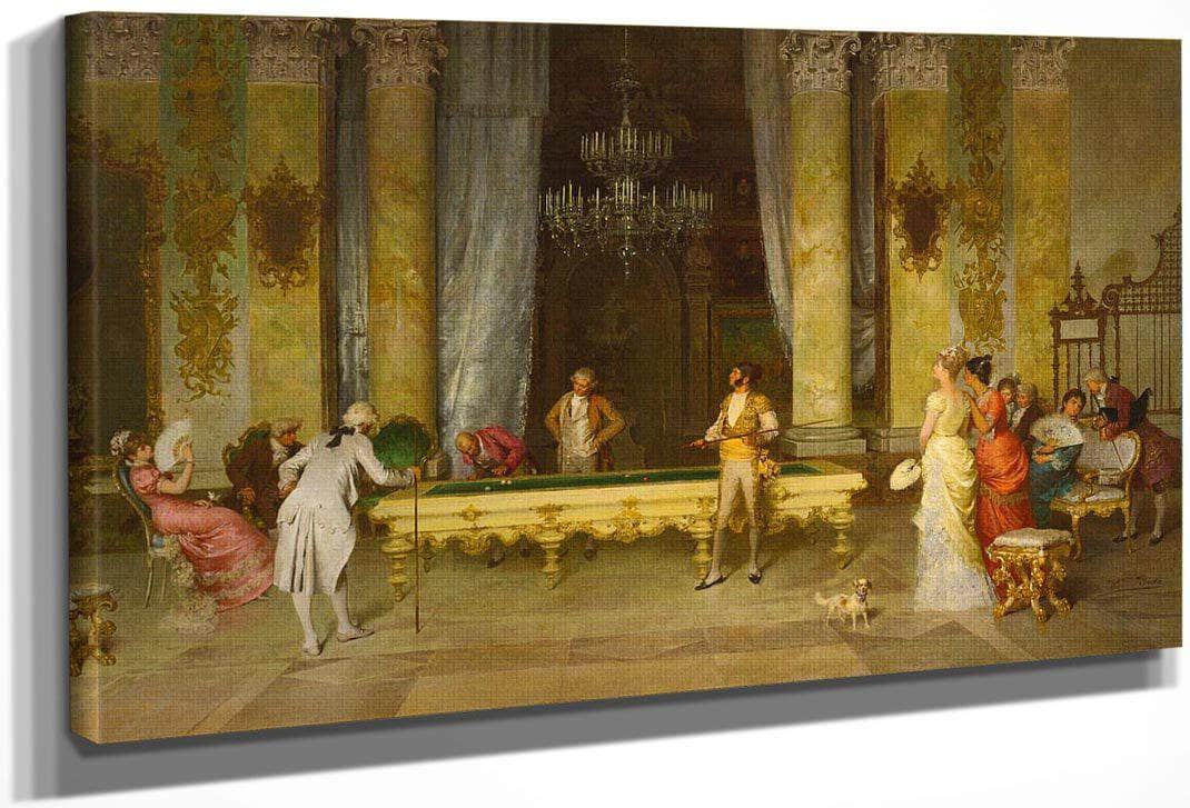 A Game Of Billiards By Francesco Beda