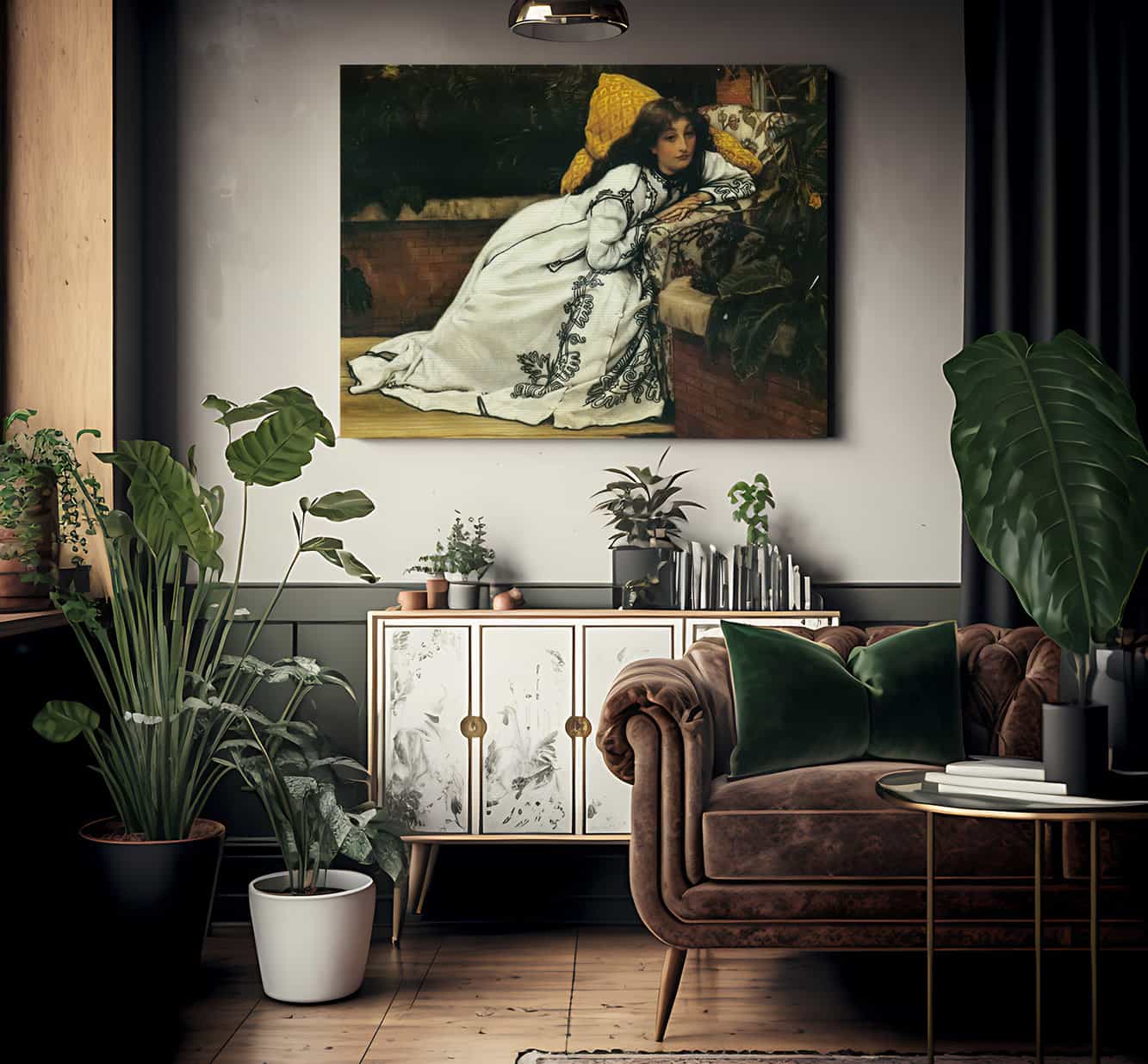 A Girl In An Armchair By James Tissot - Image 2