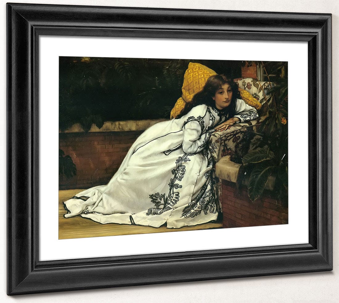 A Girl In An Armchair By James Tissot - Image 4