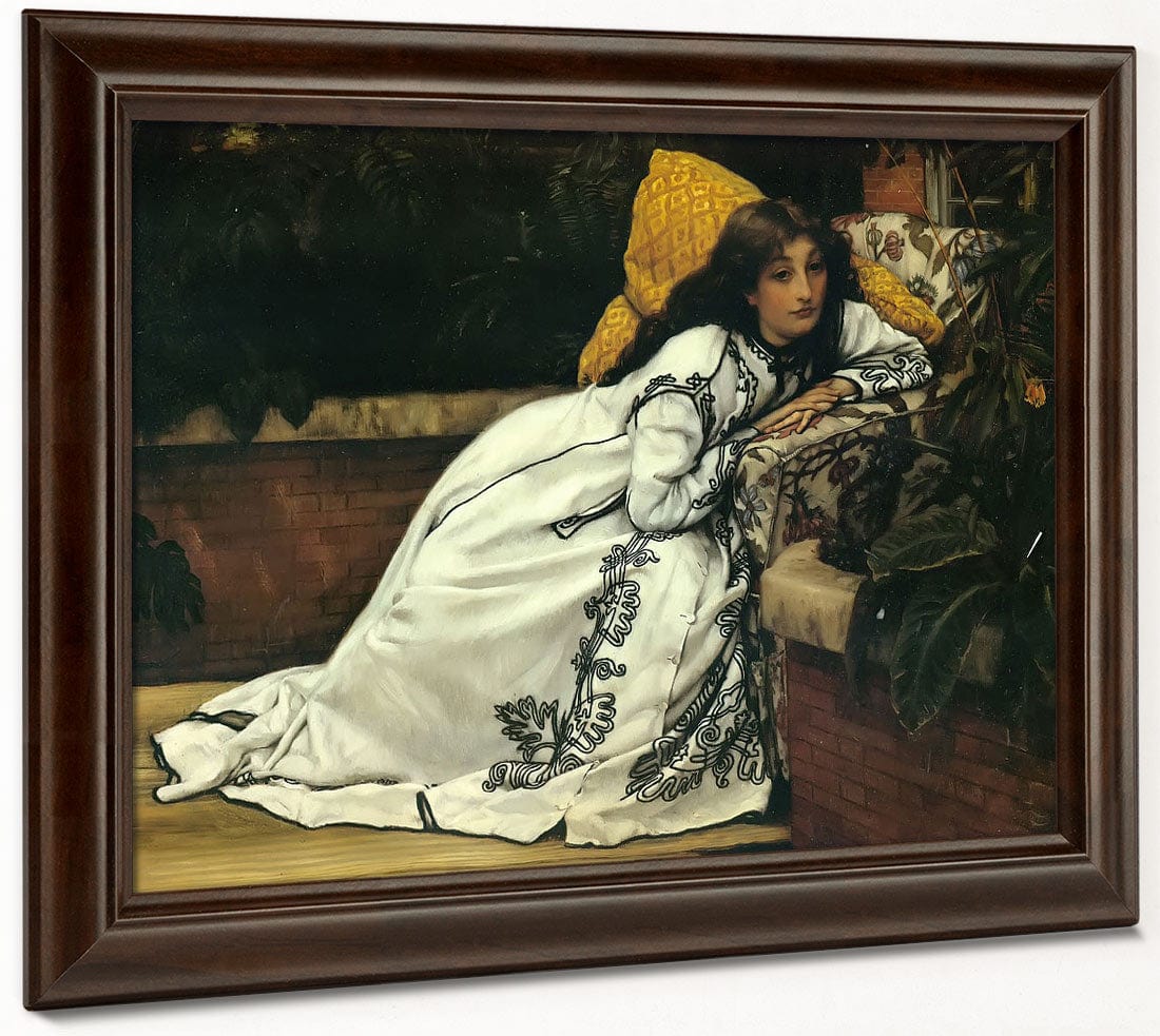A Girl In An Armchair By James Tissot - Image 6