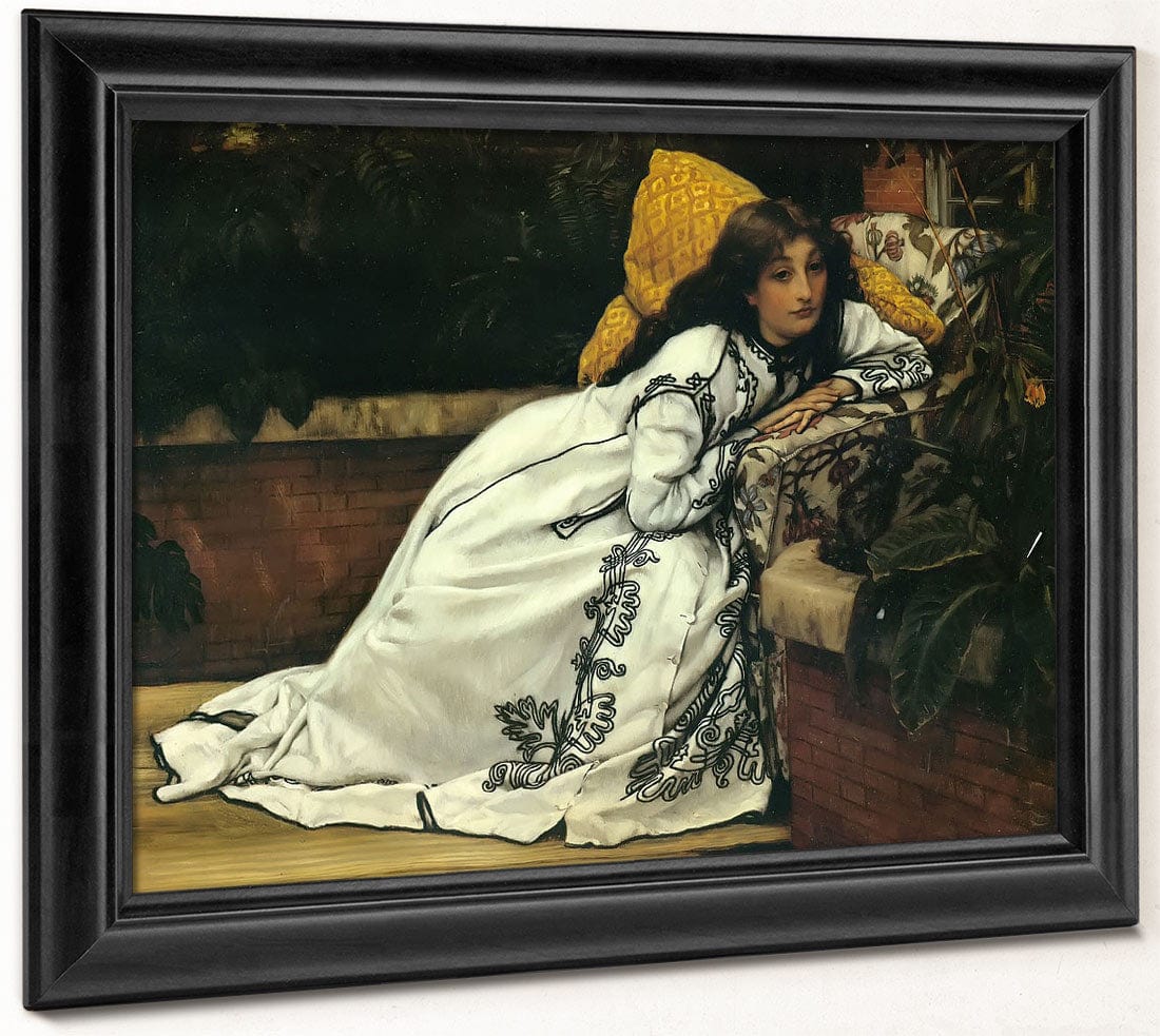 A Girl In An Armchair By James Tissot - Image 8