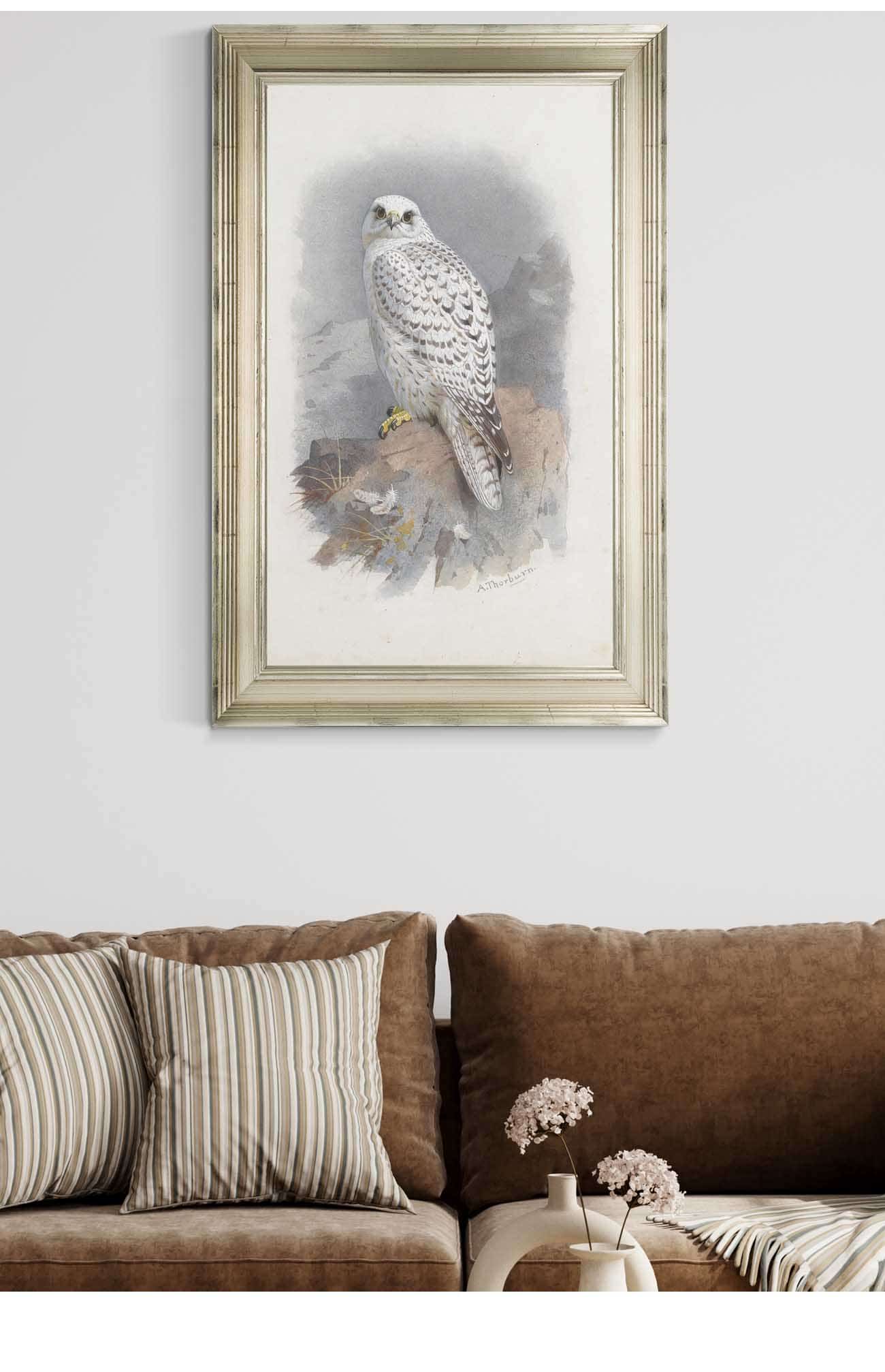 A Greenland Falcon by Archibald Thorburn - Image 5