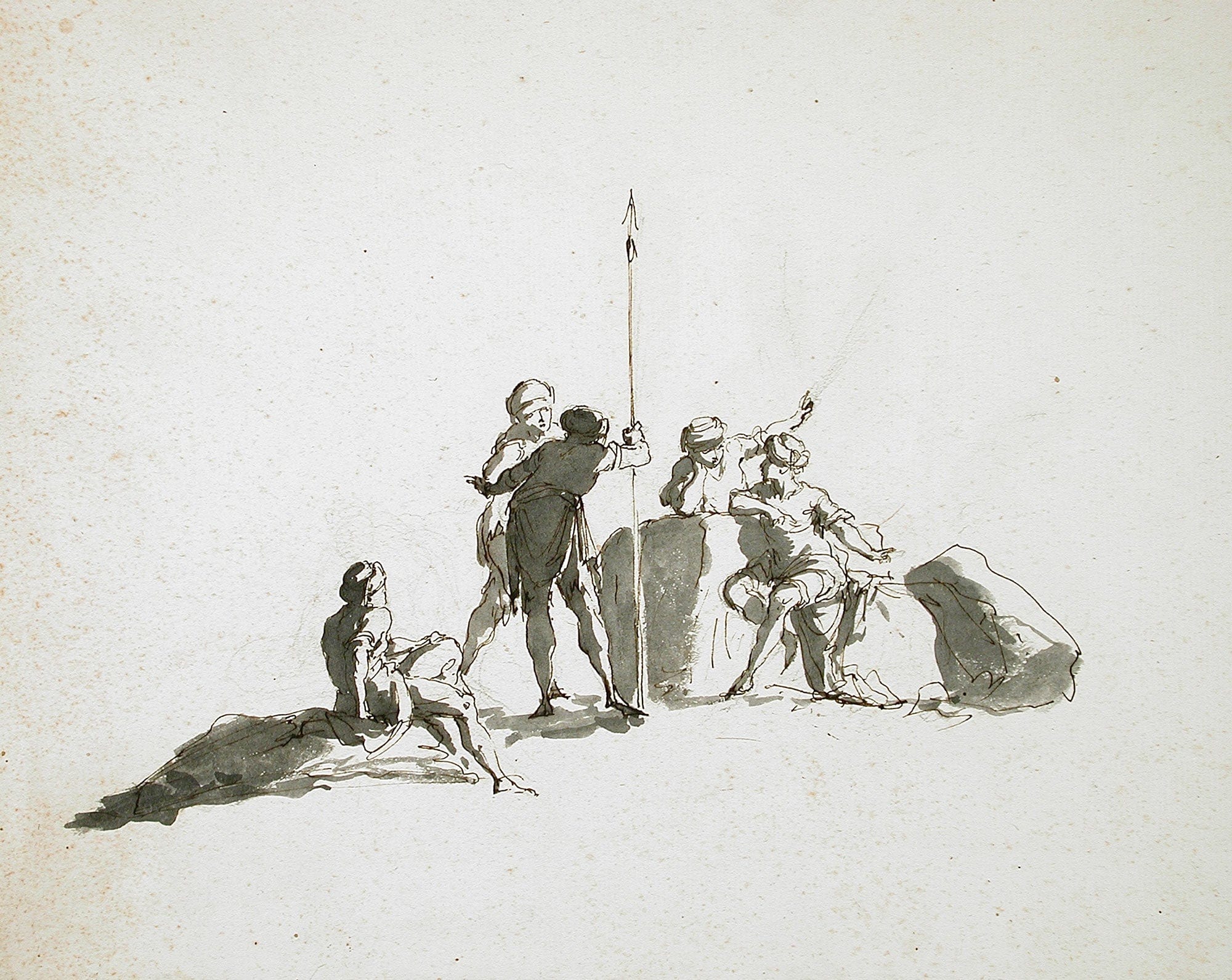 A Group Of Five Turbaned Men Th Century by Gaetano Gandolfi - Image 2