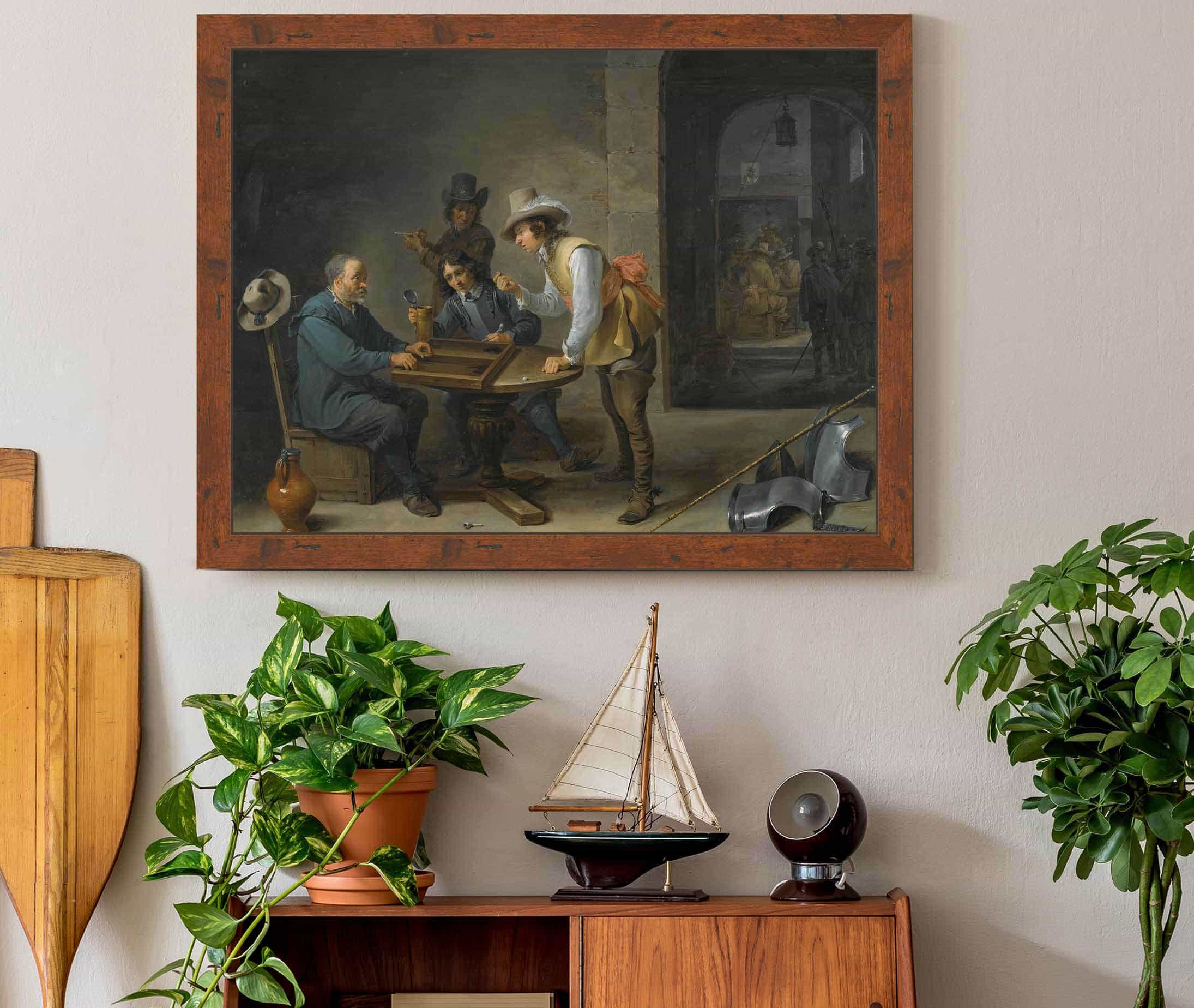 A Guardroom Scene With Tric Trac Players In The Foreground by David Teniers The Younger - Image 3