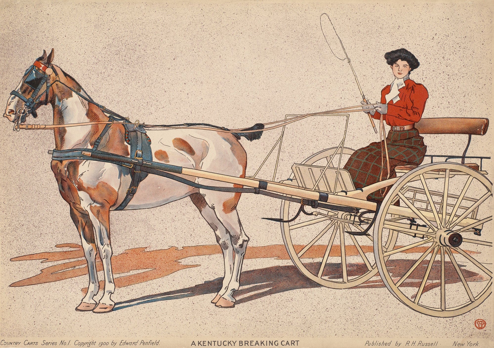 A Kentucky Breaking Cart by Edward Penfield - Image 2